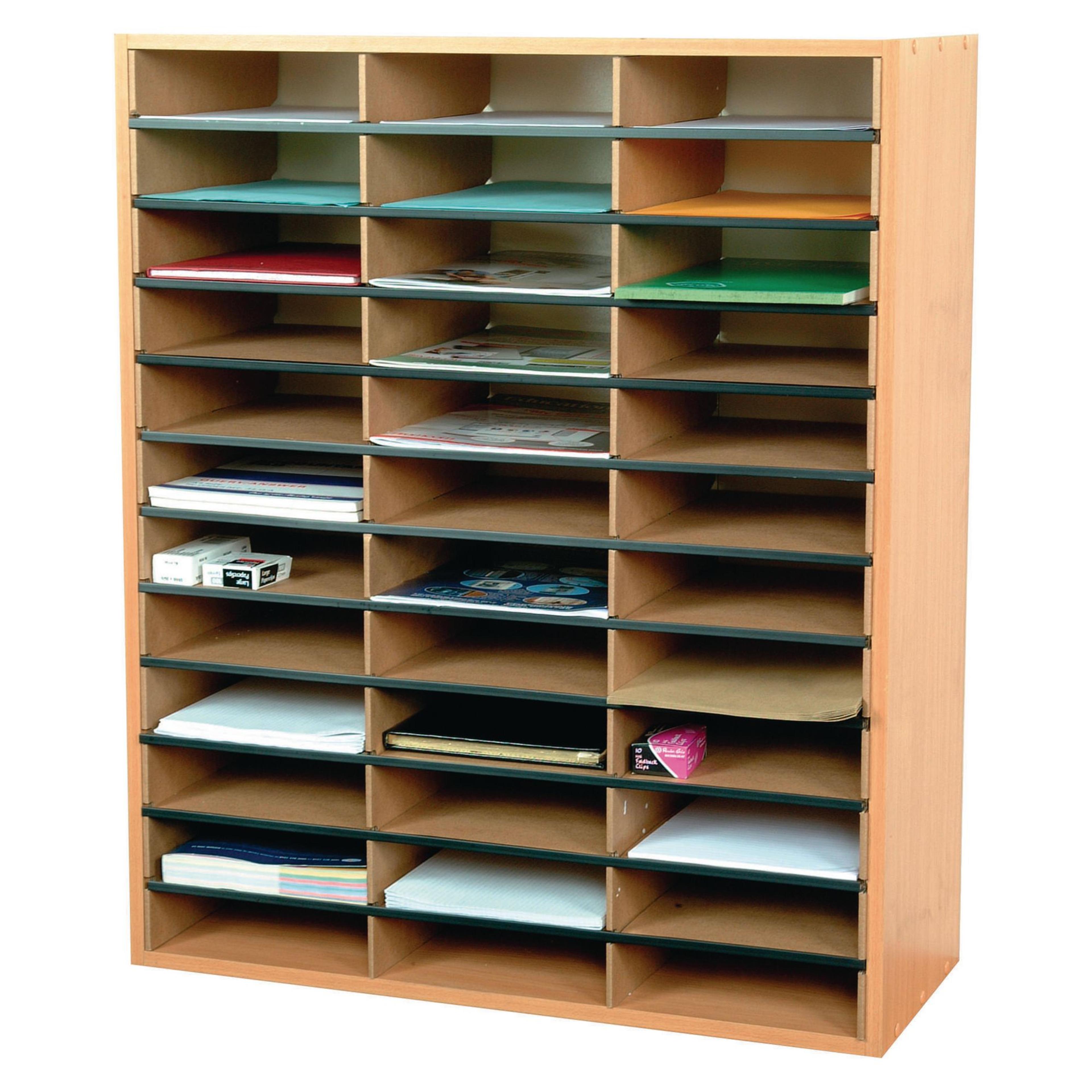 Pigeon Hole Unit 36 Section - Beech