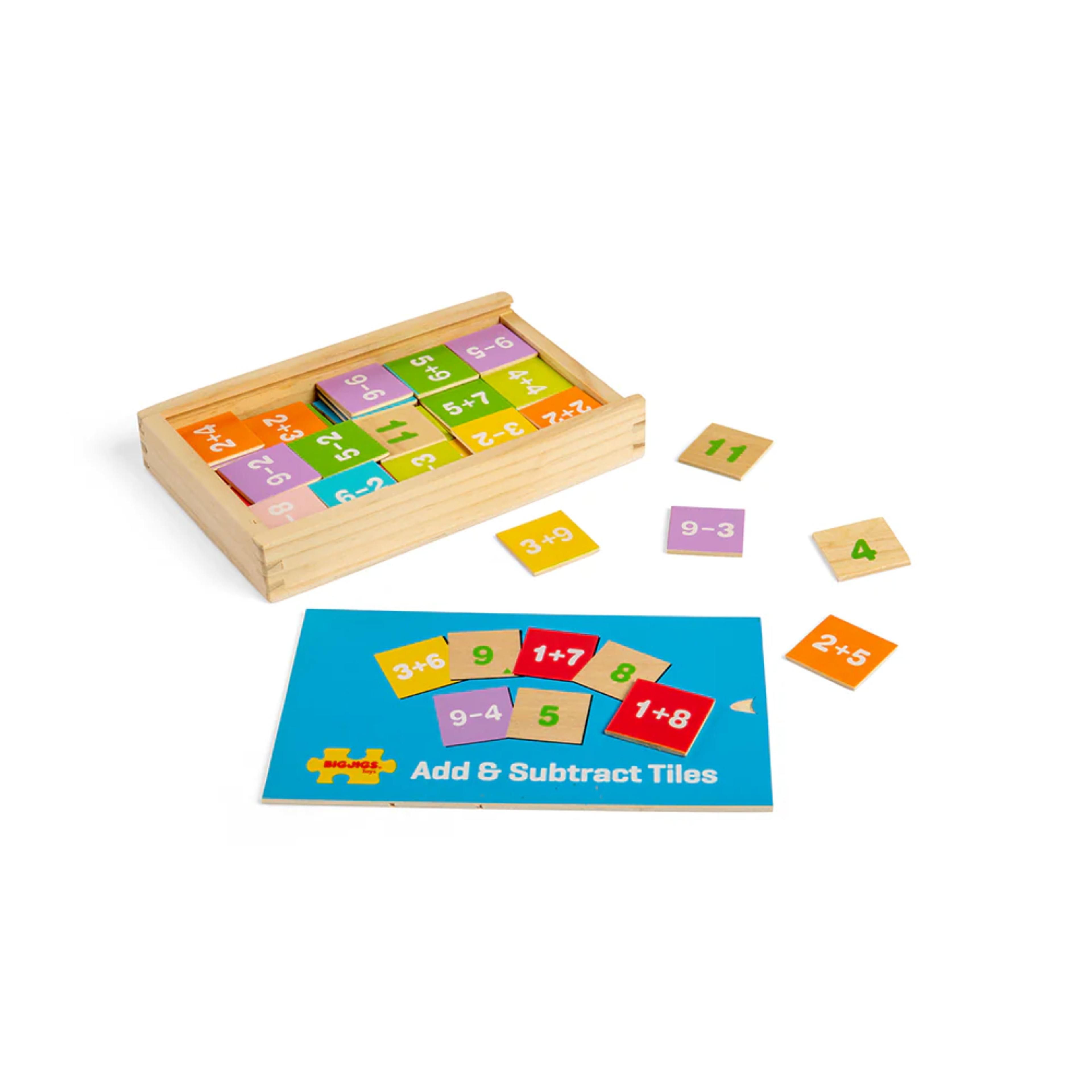 BIGJIGS Toys Add and Subtract Box