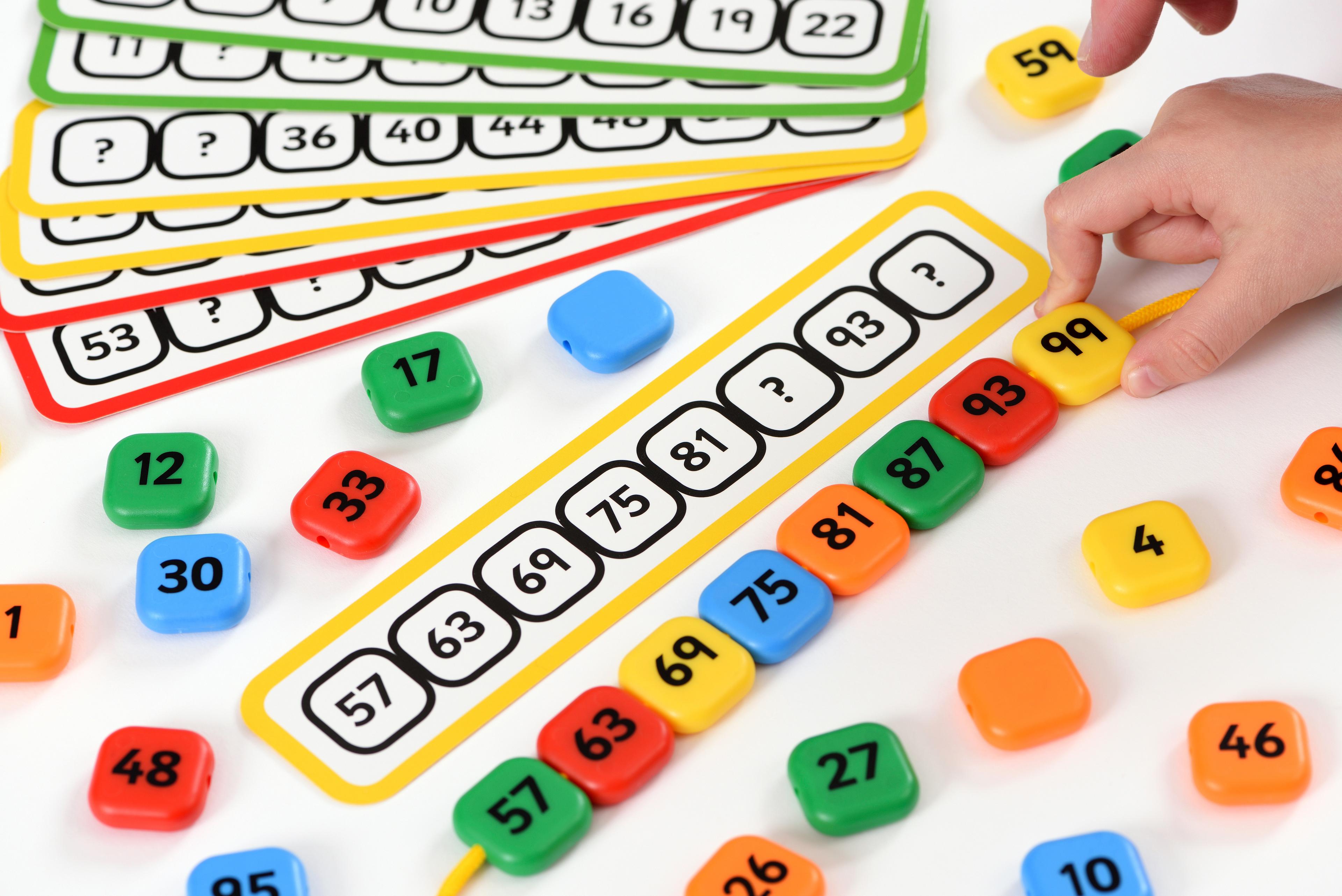educational advantage Number Sequence Lacing Beads