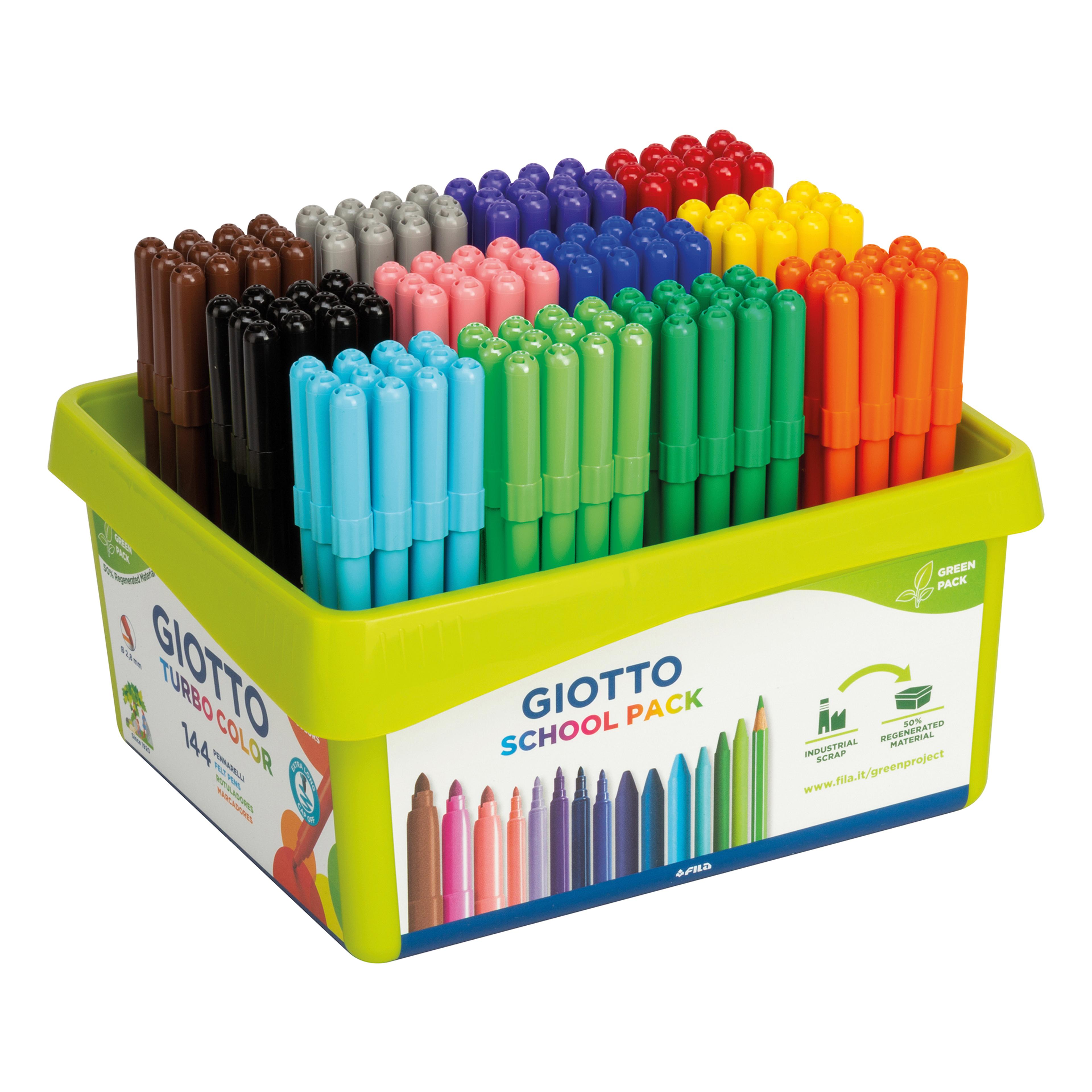 GIOTTO Turbo Colour Fine Pens - Assorted - Pack of 144