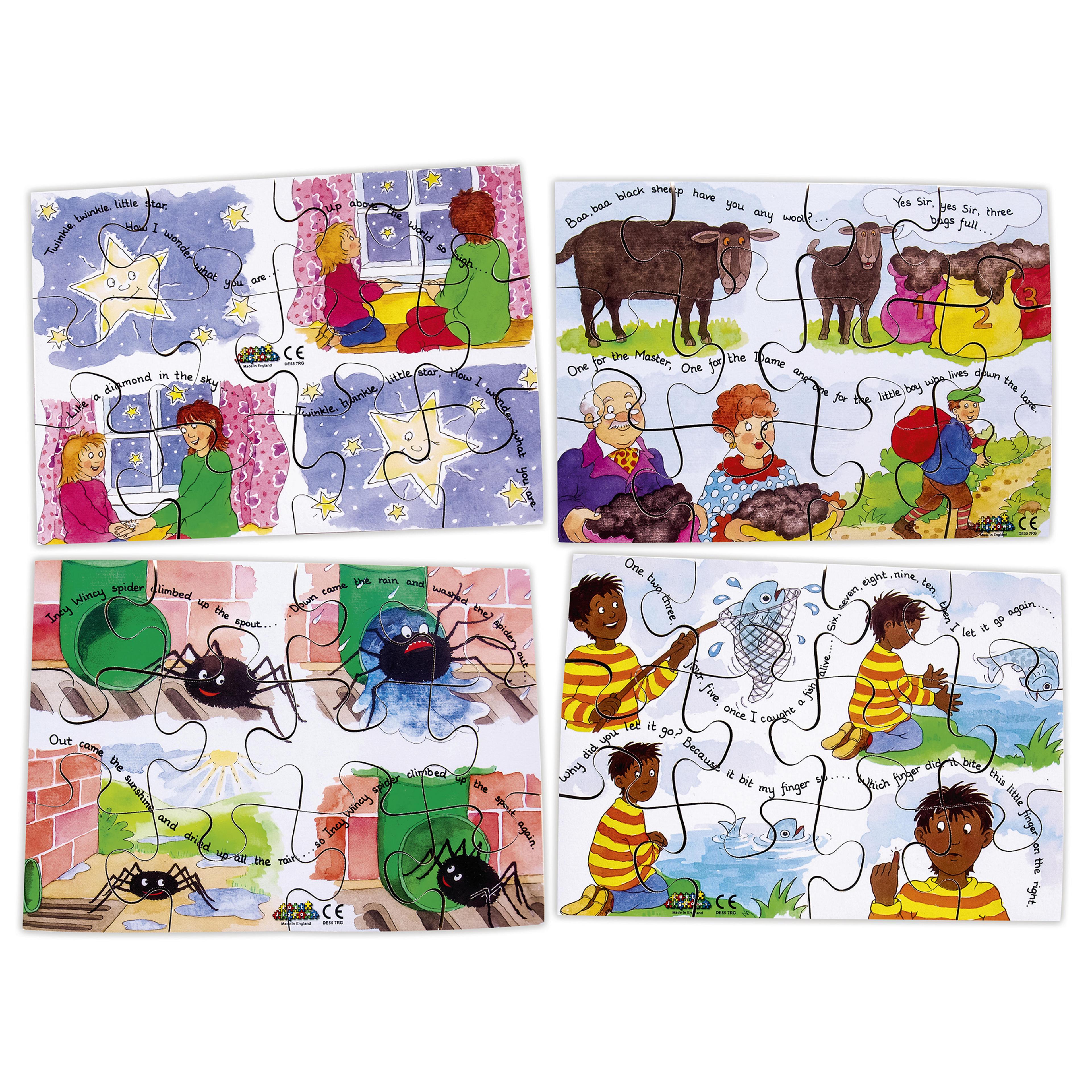 Just Jigsaws Nursery Rhyme Jigsaw - Set 1 - Pack of 4