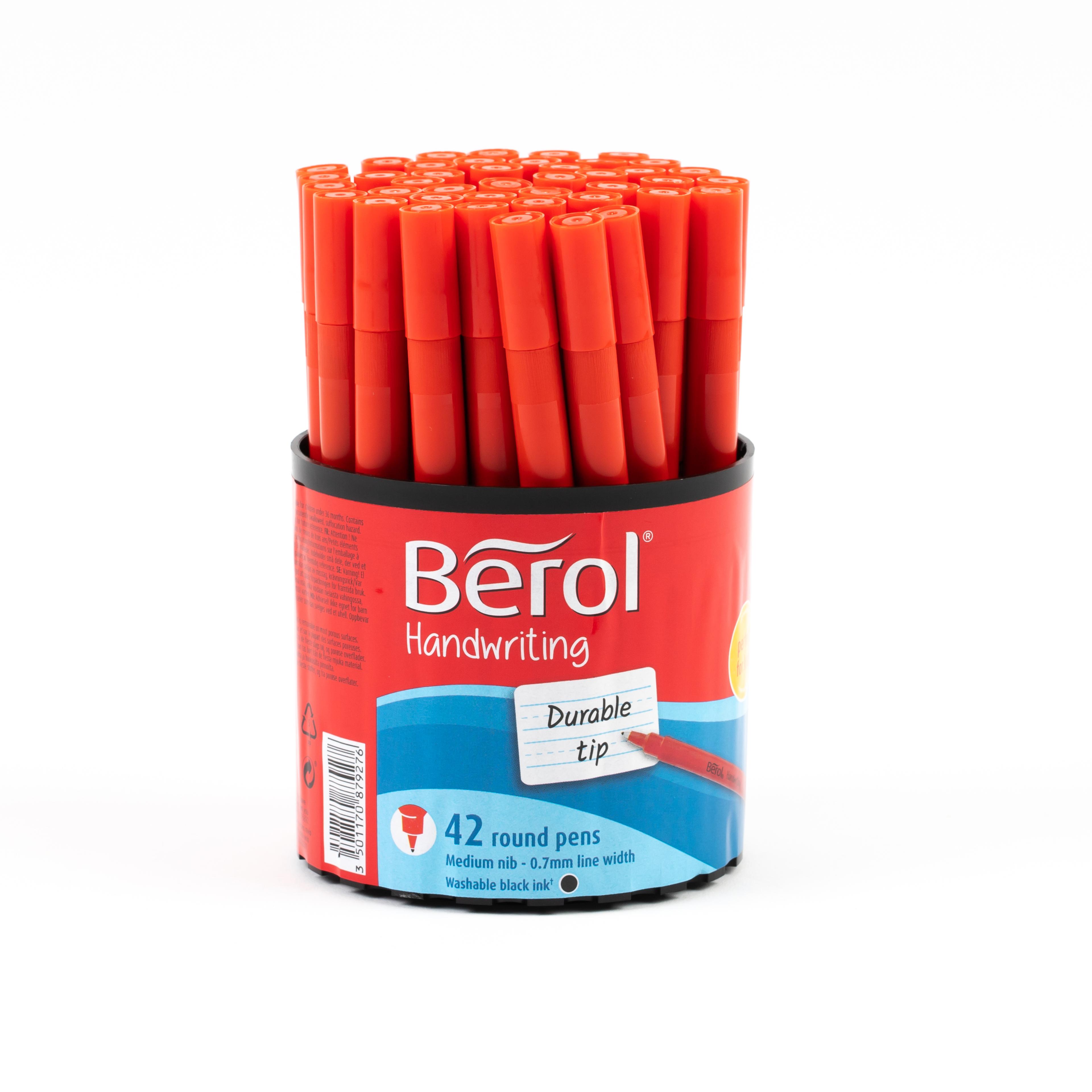 Berol Handwriting Pen - Black - Pack of 42