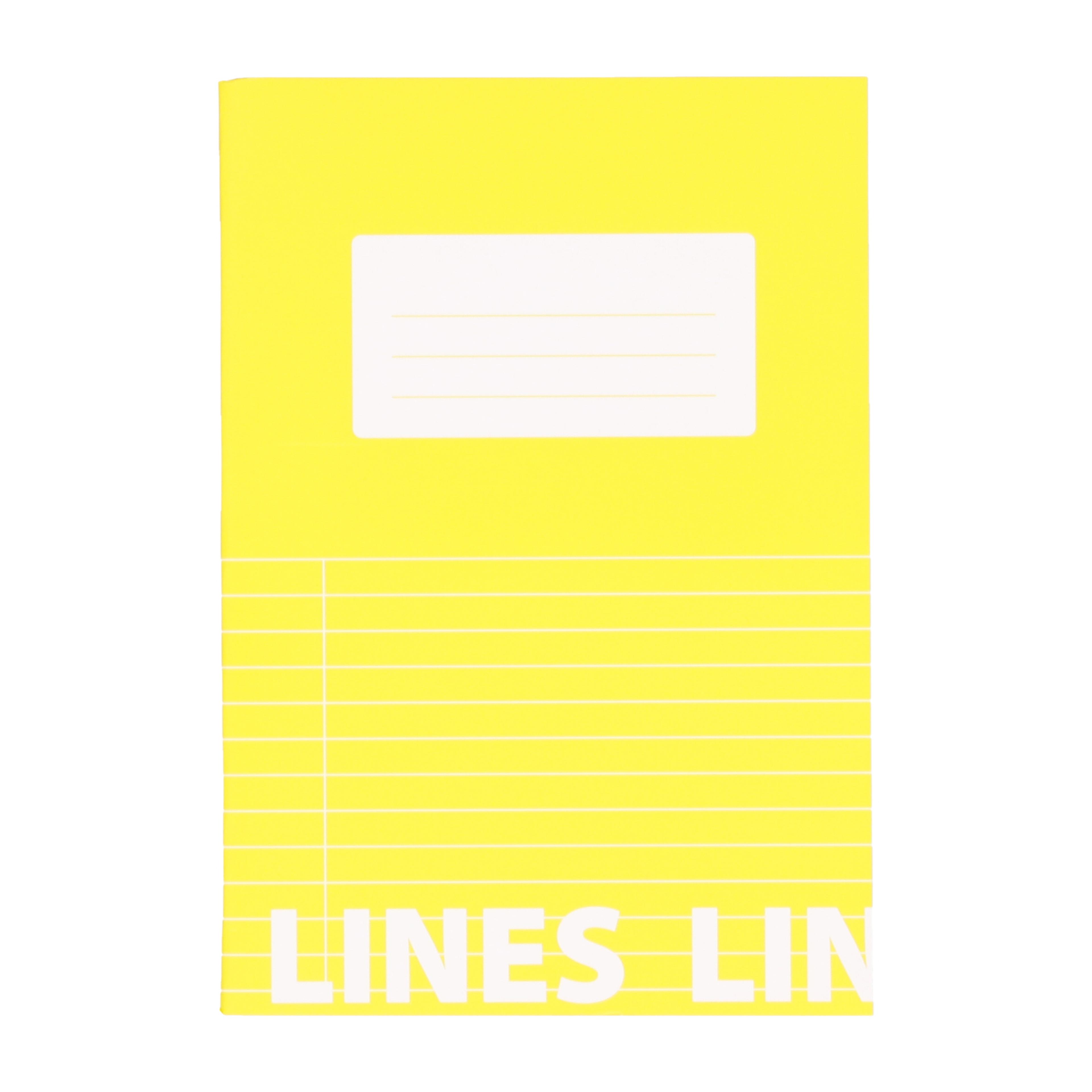 Classmates A5 Tough Cover Exercise Books 80 Page, 8mm Ruled With Margin, Yellow - Pack of 50