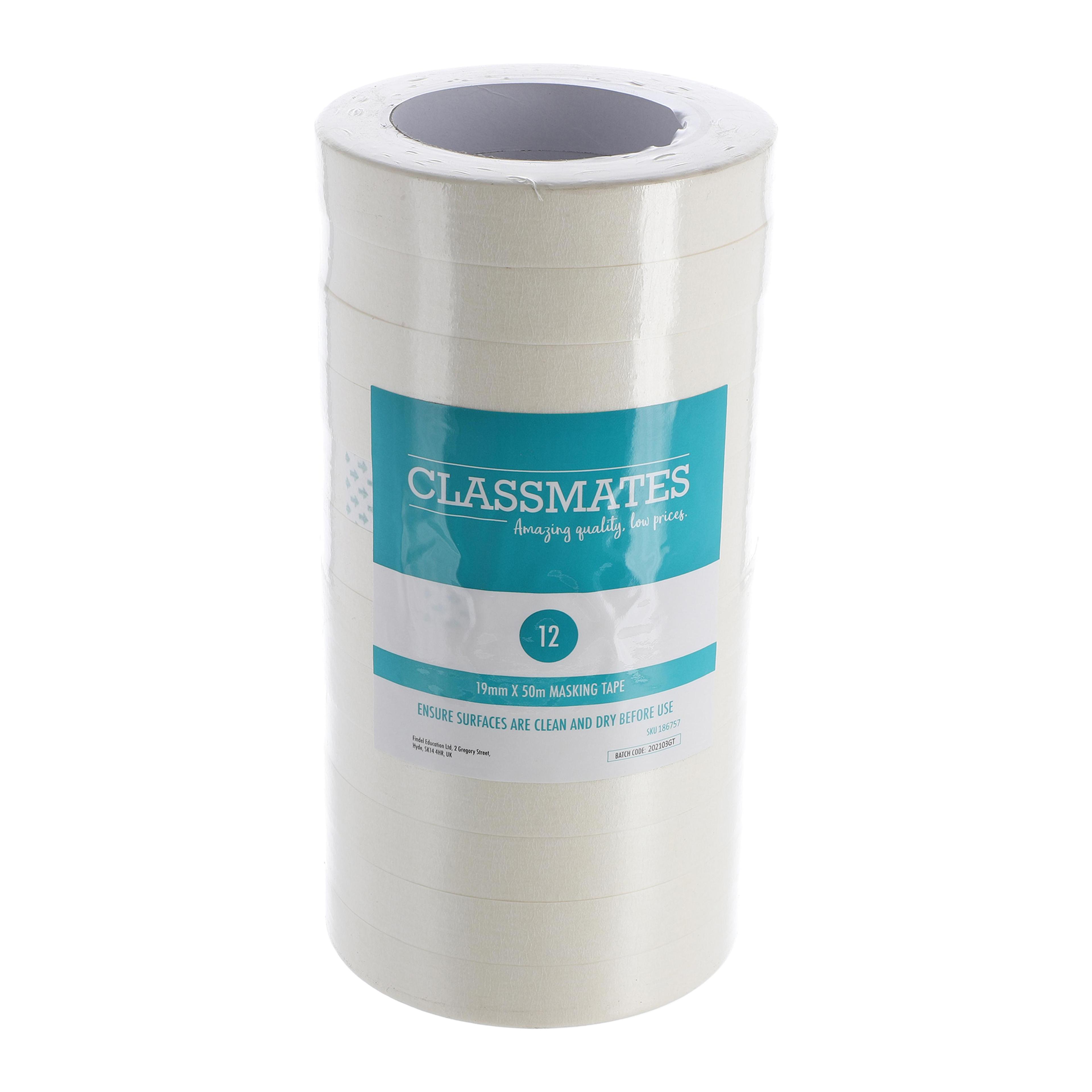 Classmates Masking Tape - 19mm x 50m - Pack of 12