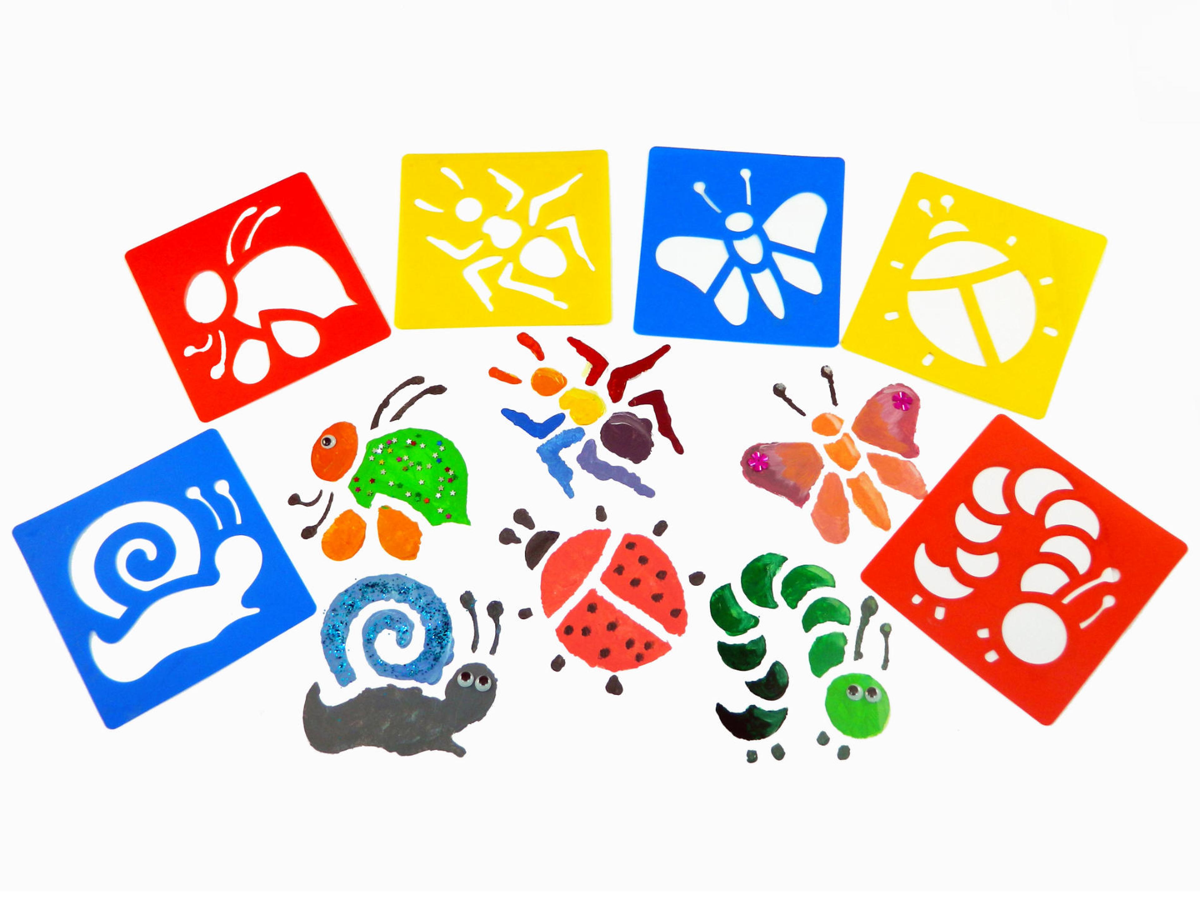 Bug Stencils - Pack of 6