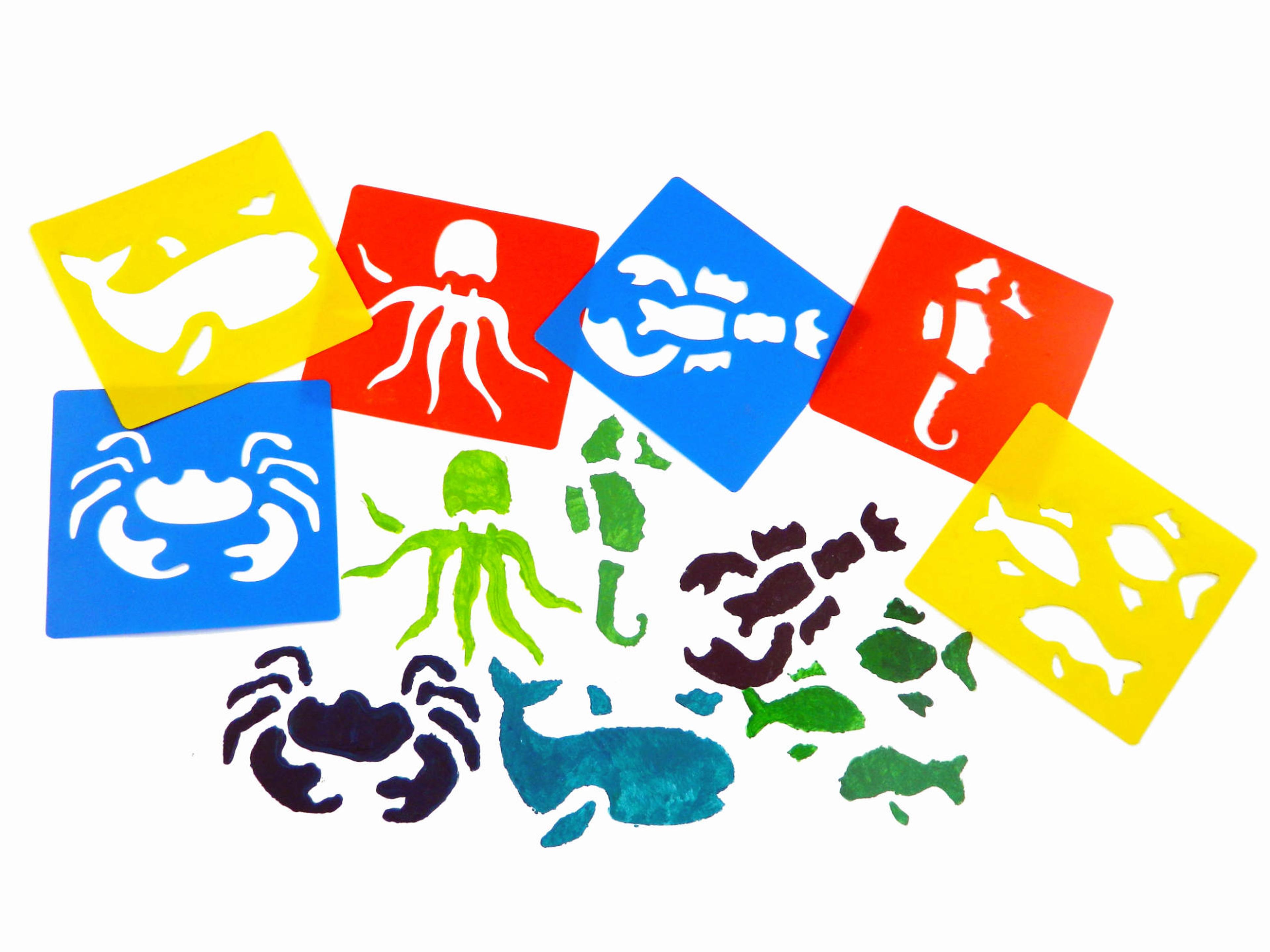 Sealife Stencils - Pack of 6