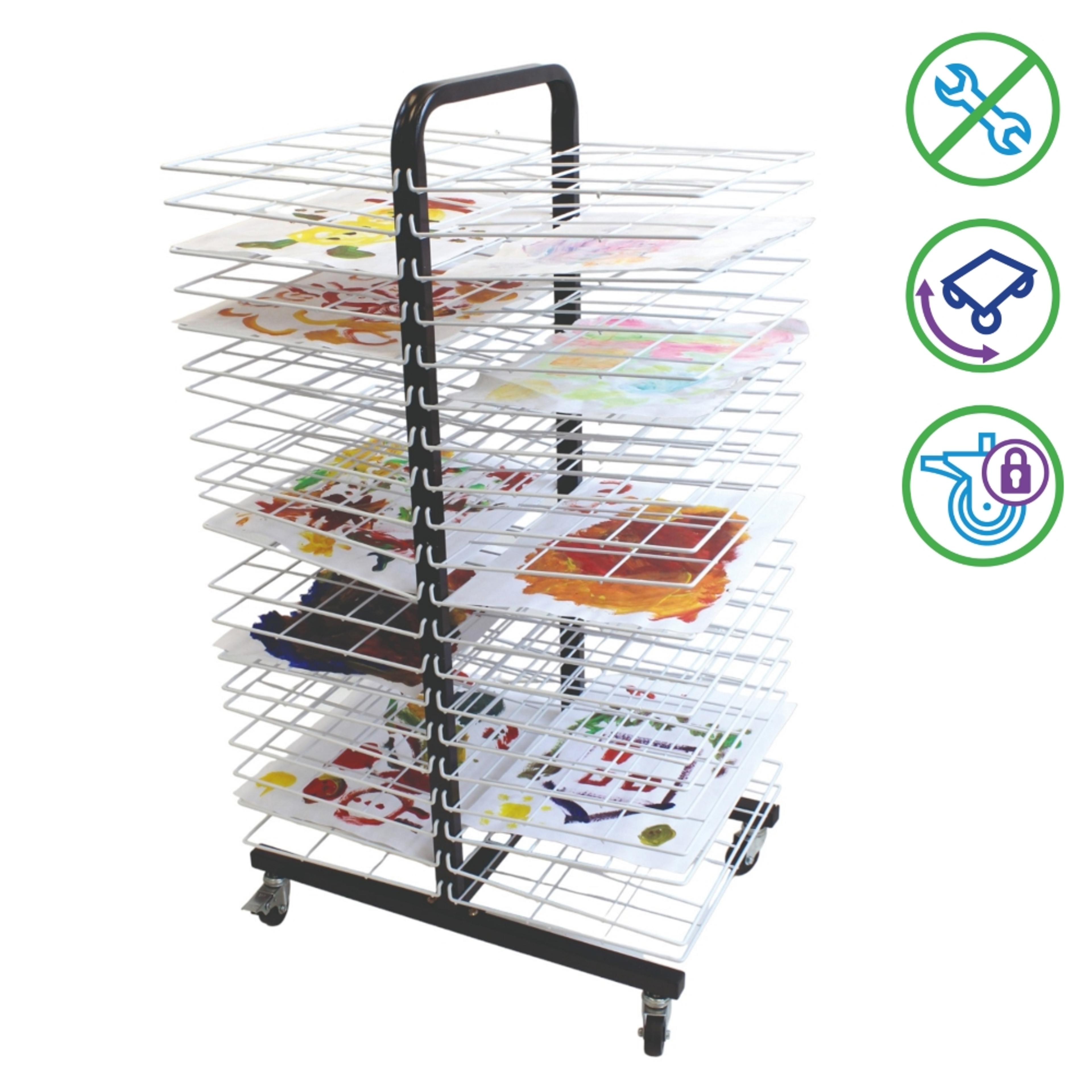 40 Shelf Mobile Drying Rack - Small