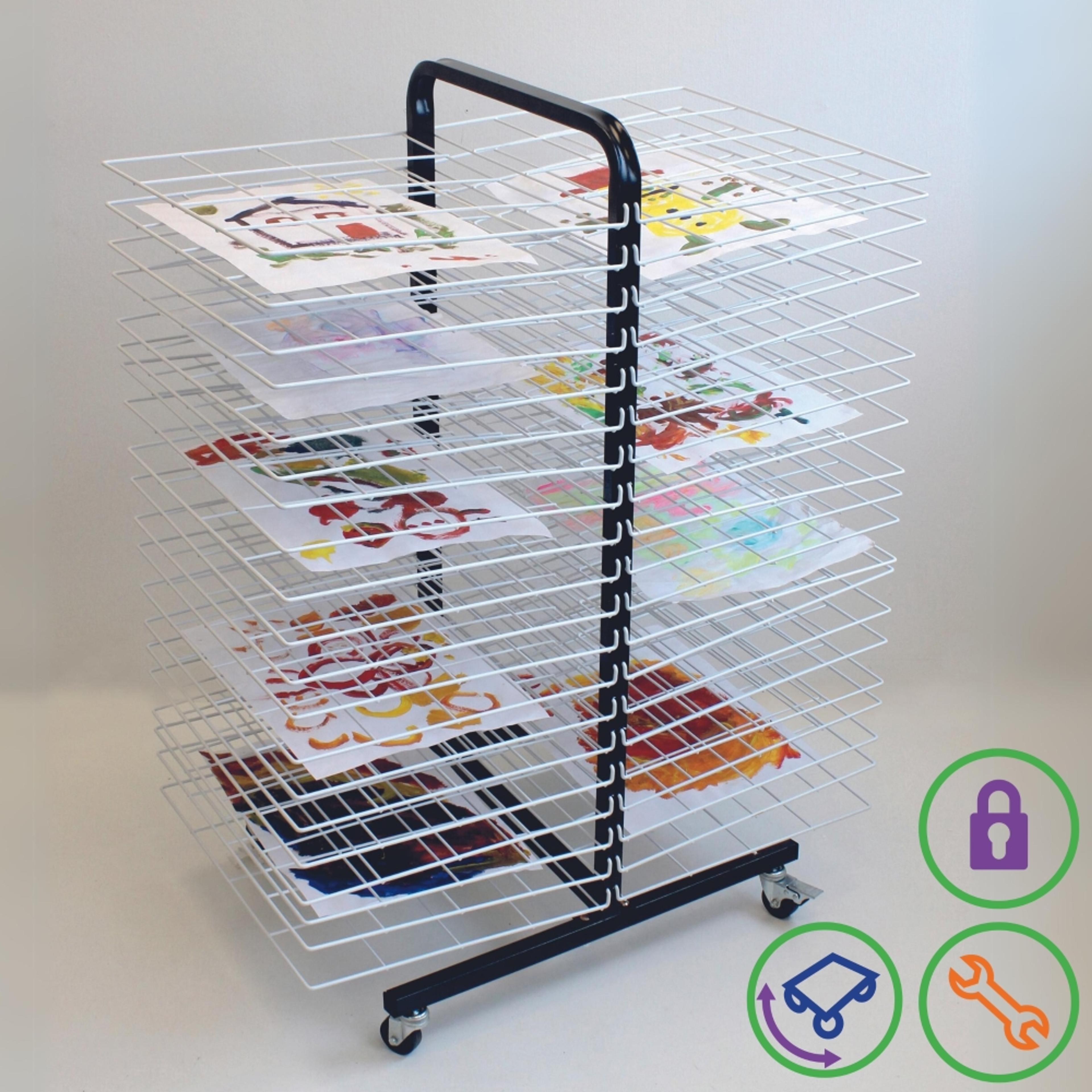 40 Shelf Mobile Drying Rack - Large