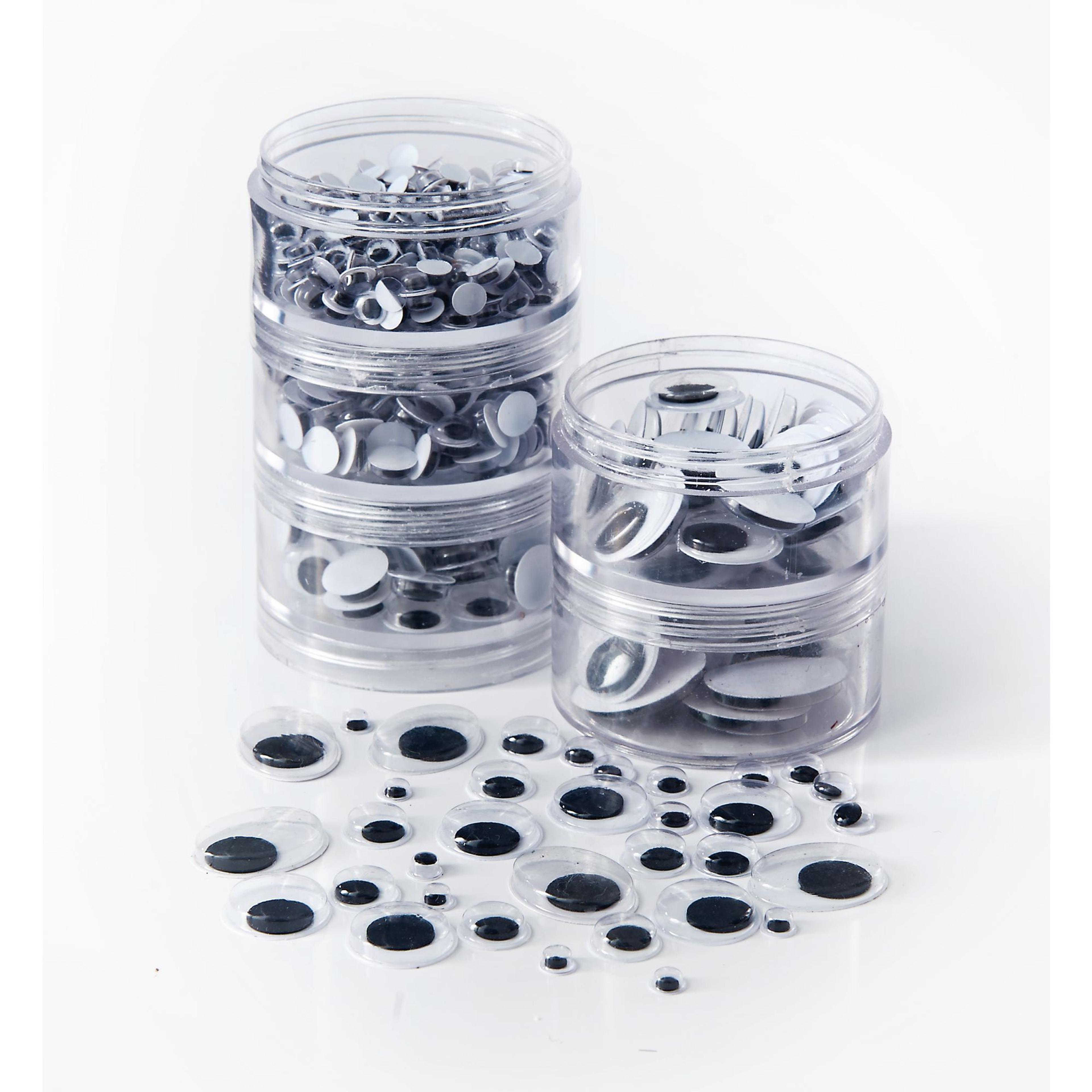 Classmates Wiggly Eyes Stack Pack - White/Black - Pack of 560