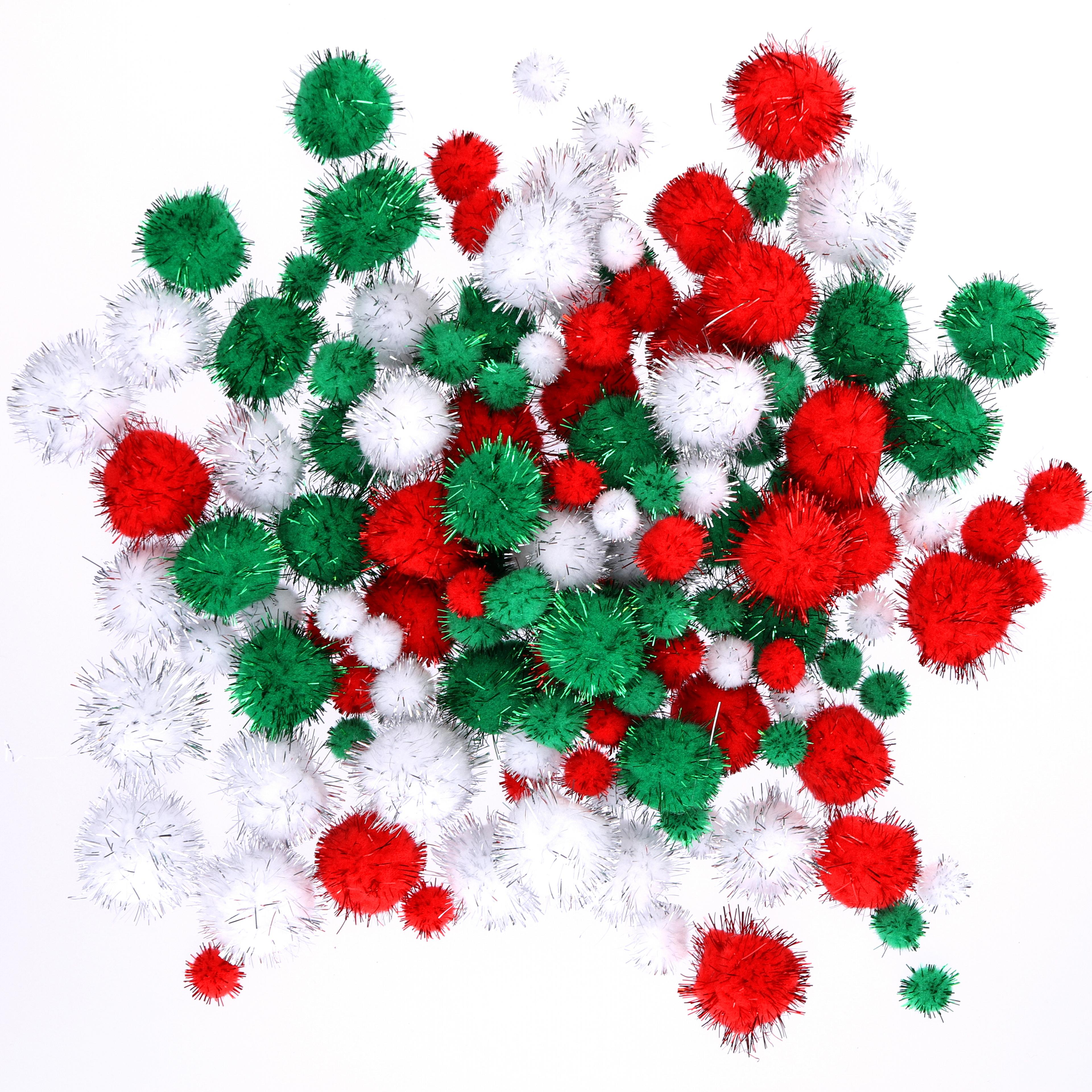 Classmates Christmas Pom Poms - Pack of 130