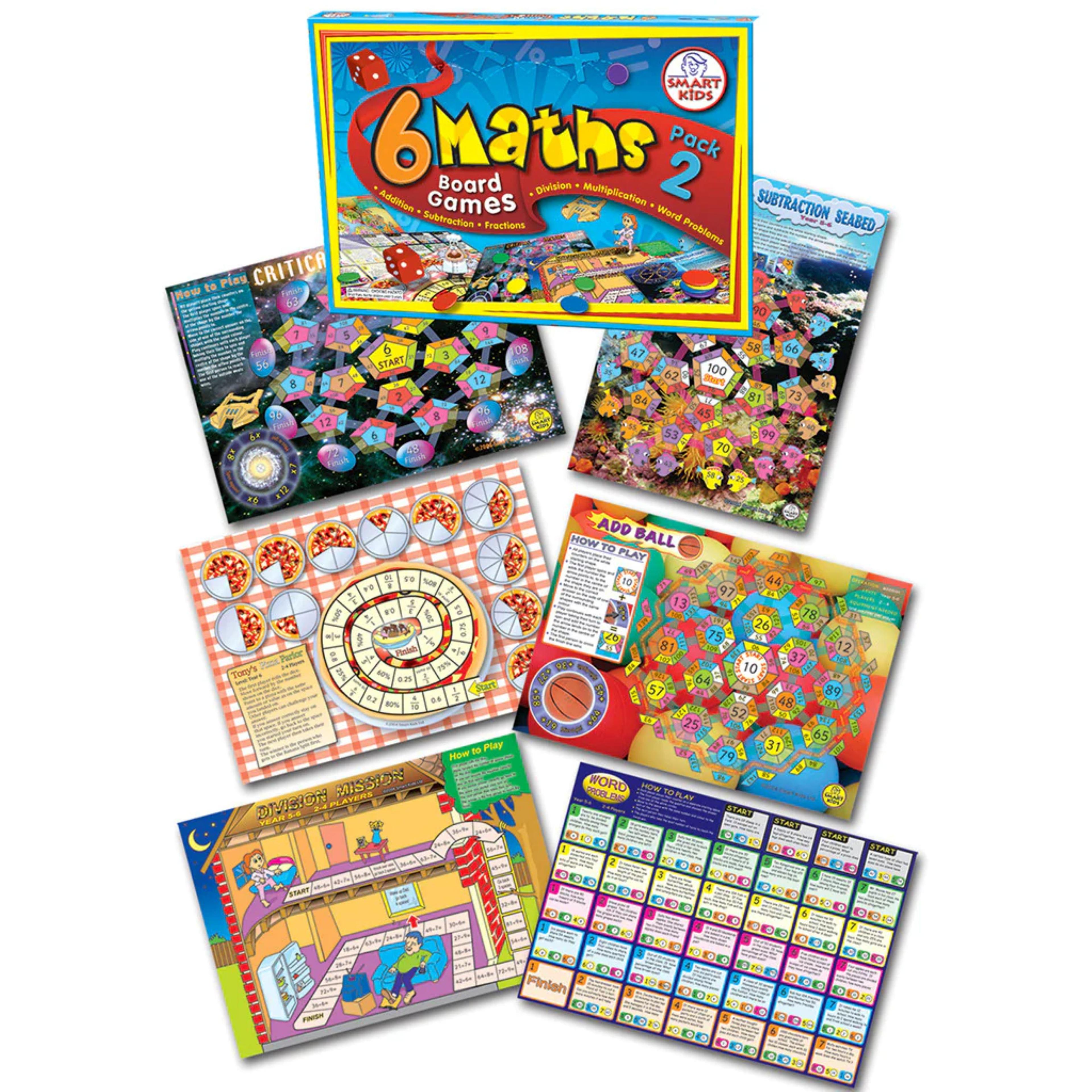SMART KIDS Maths Board Games - Years 5-6