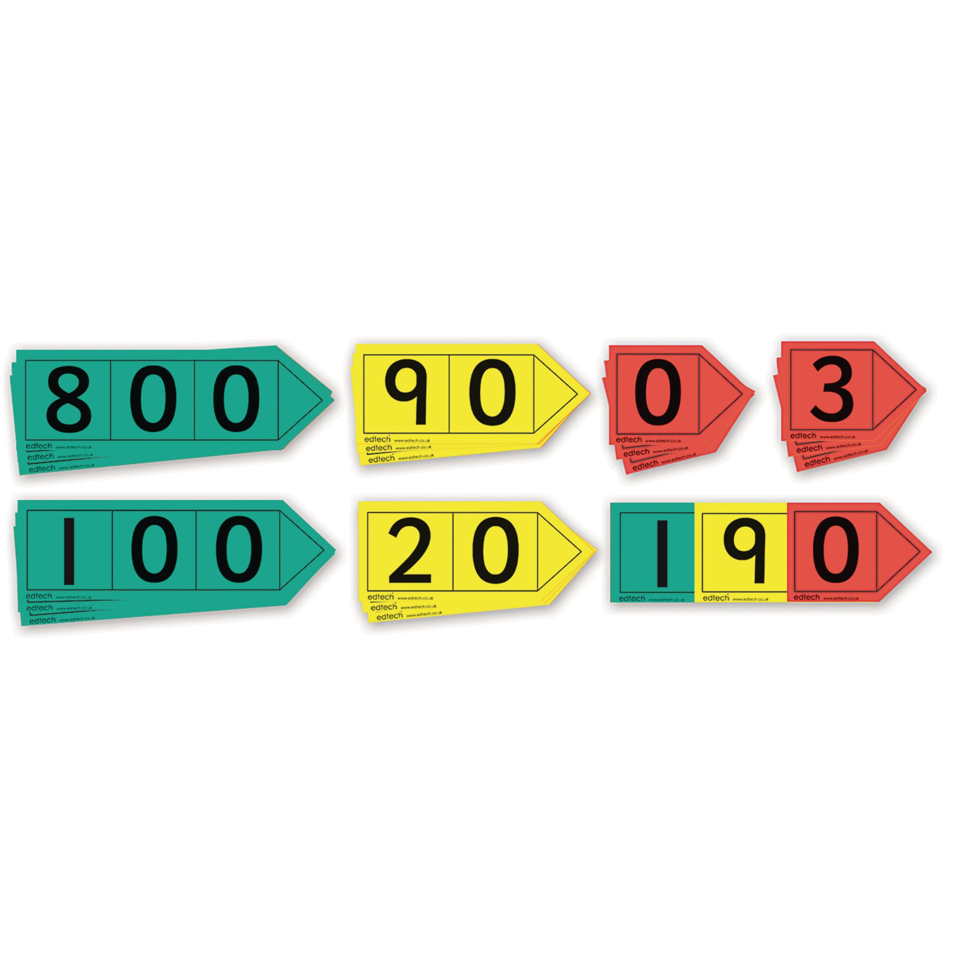 SPACERIGHT Place Value Arrow Cards - Teacher