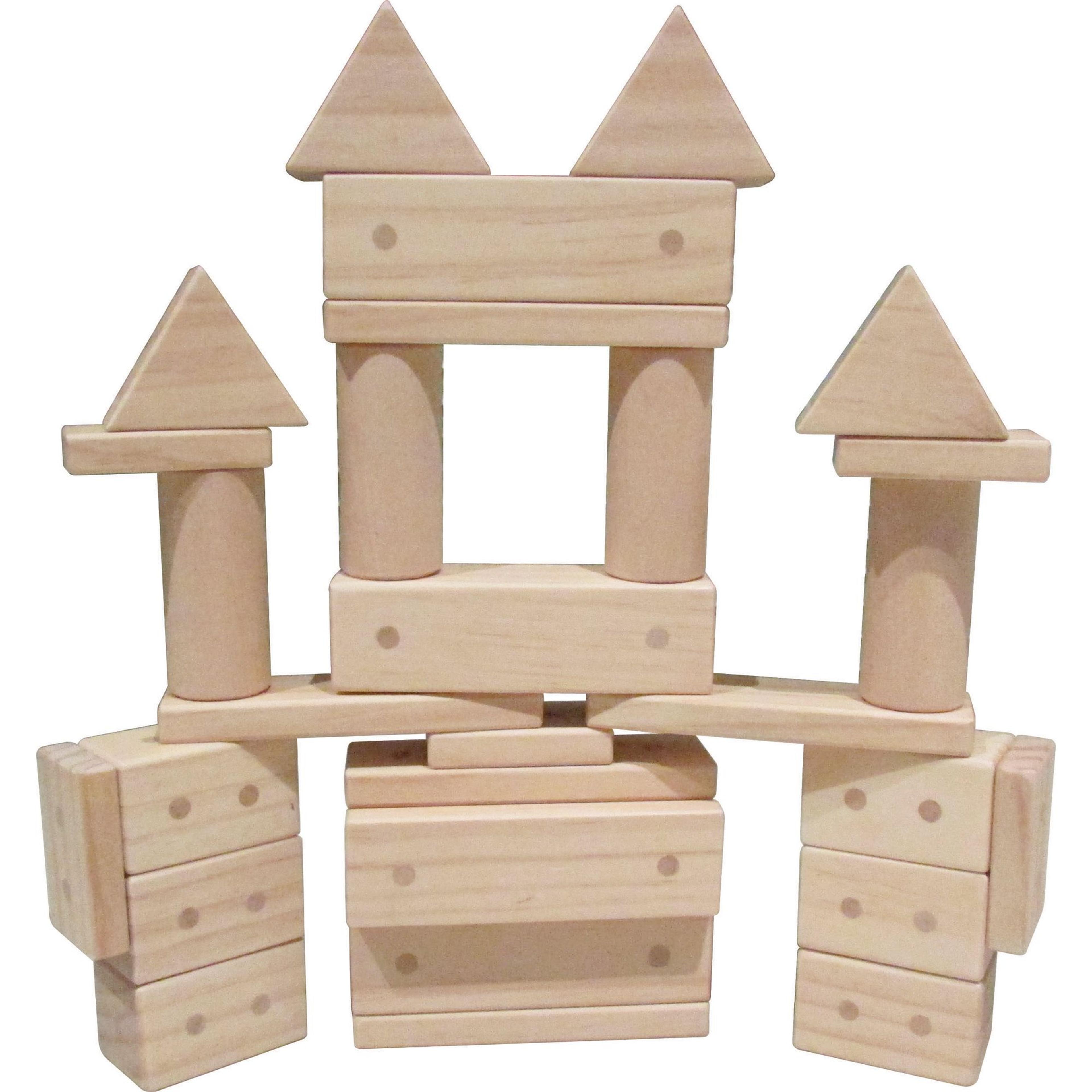 The Freckled Frog Magnetic Wooden Blocks - Pack of 30