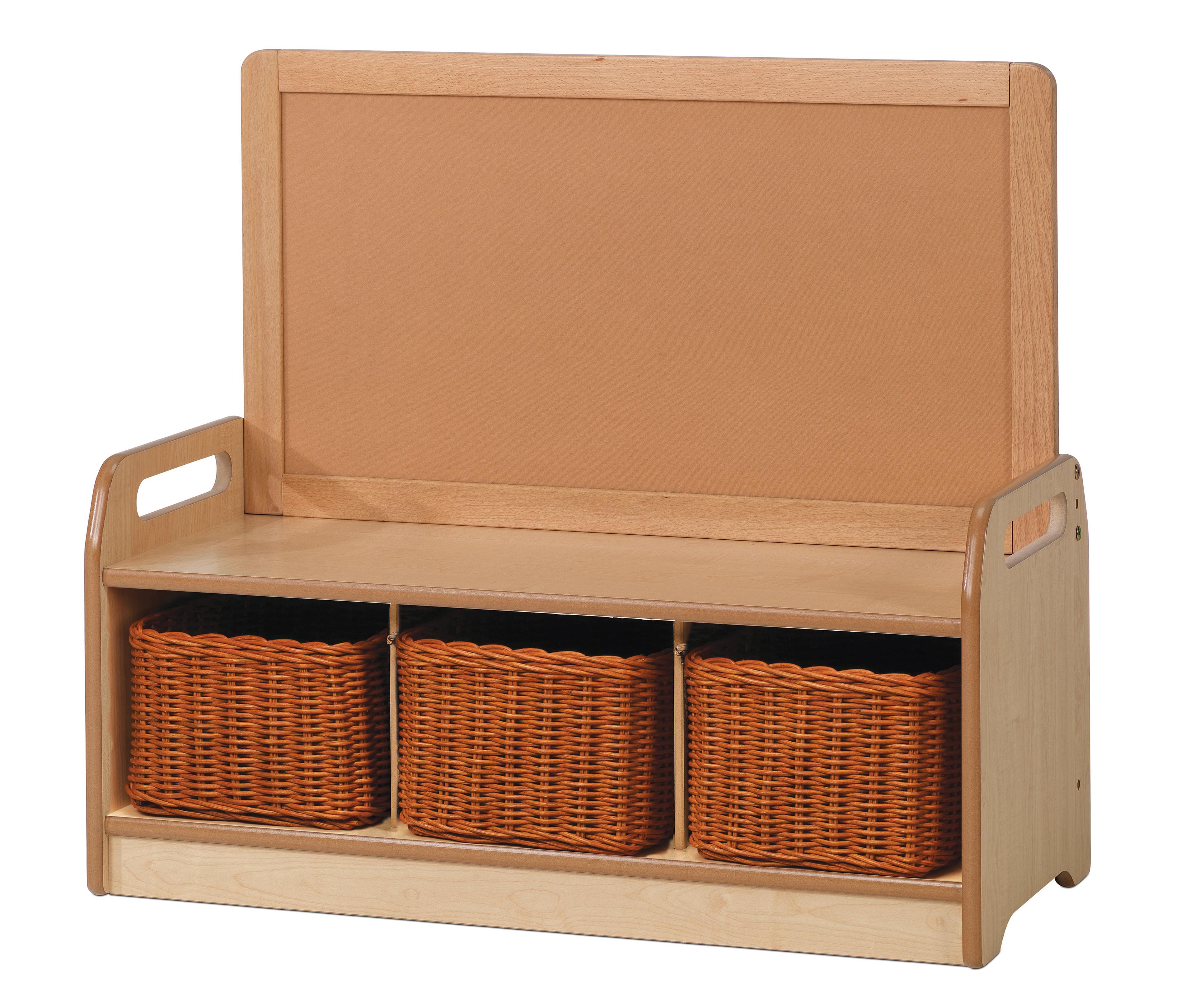 Low Display Storage Unit With Baskets