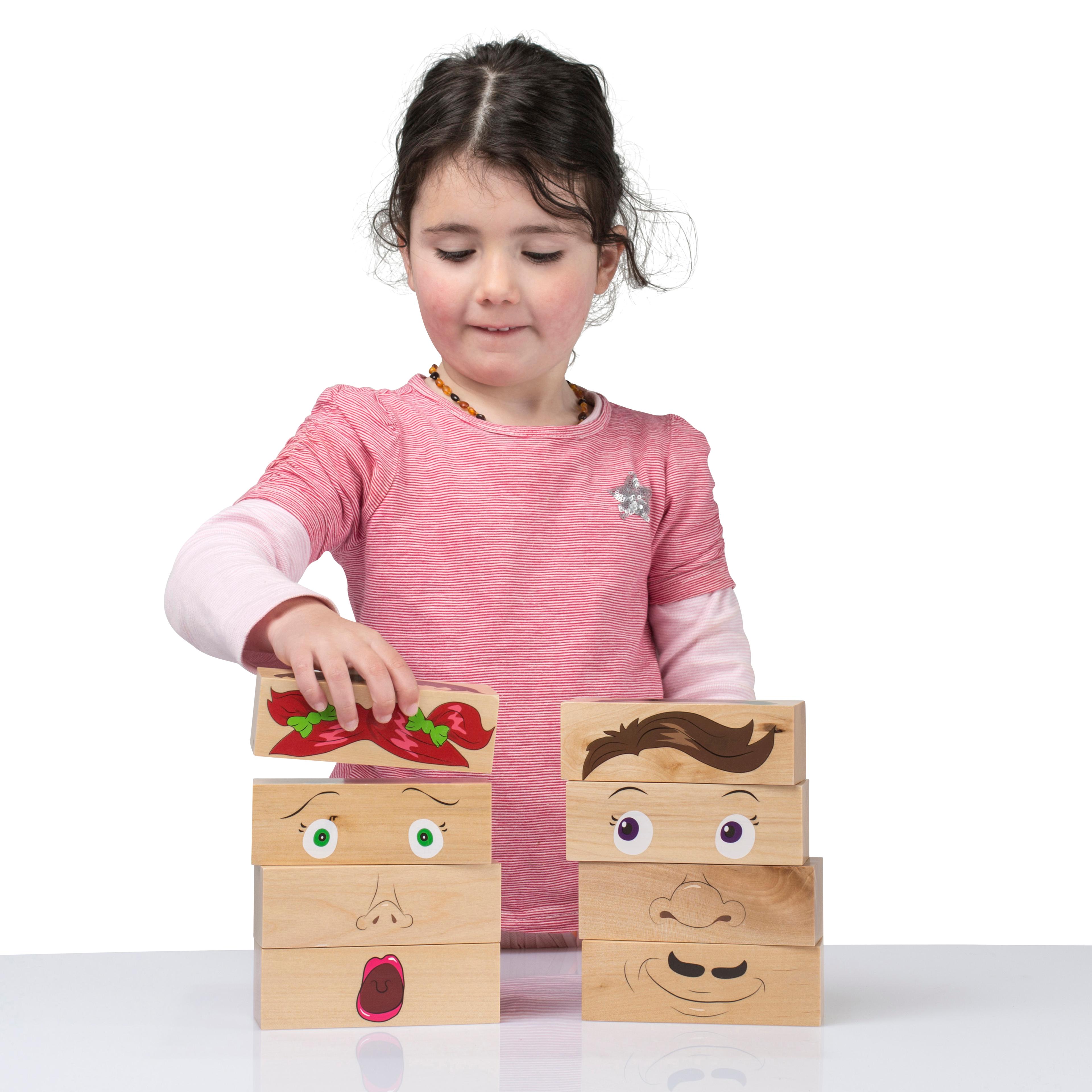 educational advantage How Am I Feeling Wooden Blocks