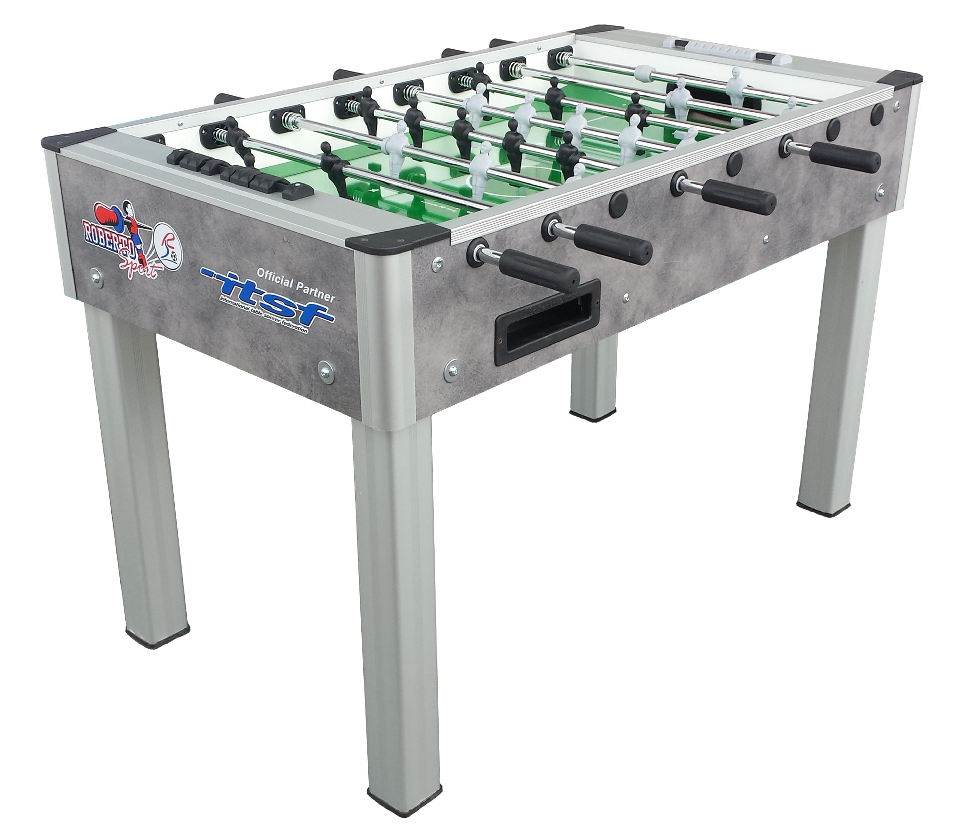 Roberto Sports College Pro Table Football - Silver/Grey - 134cm