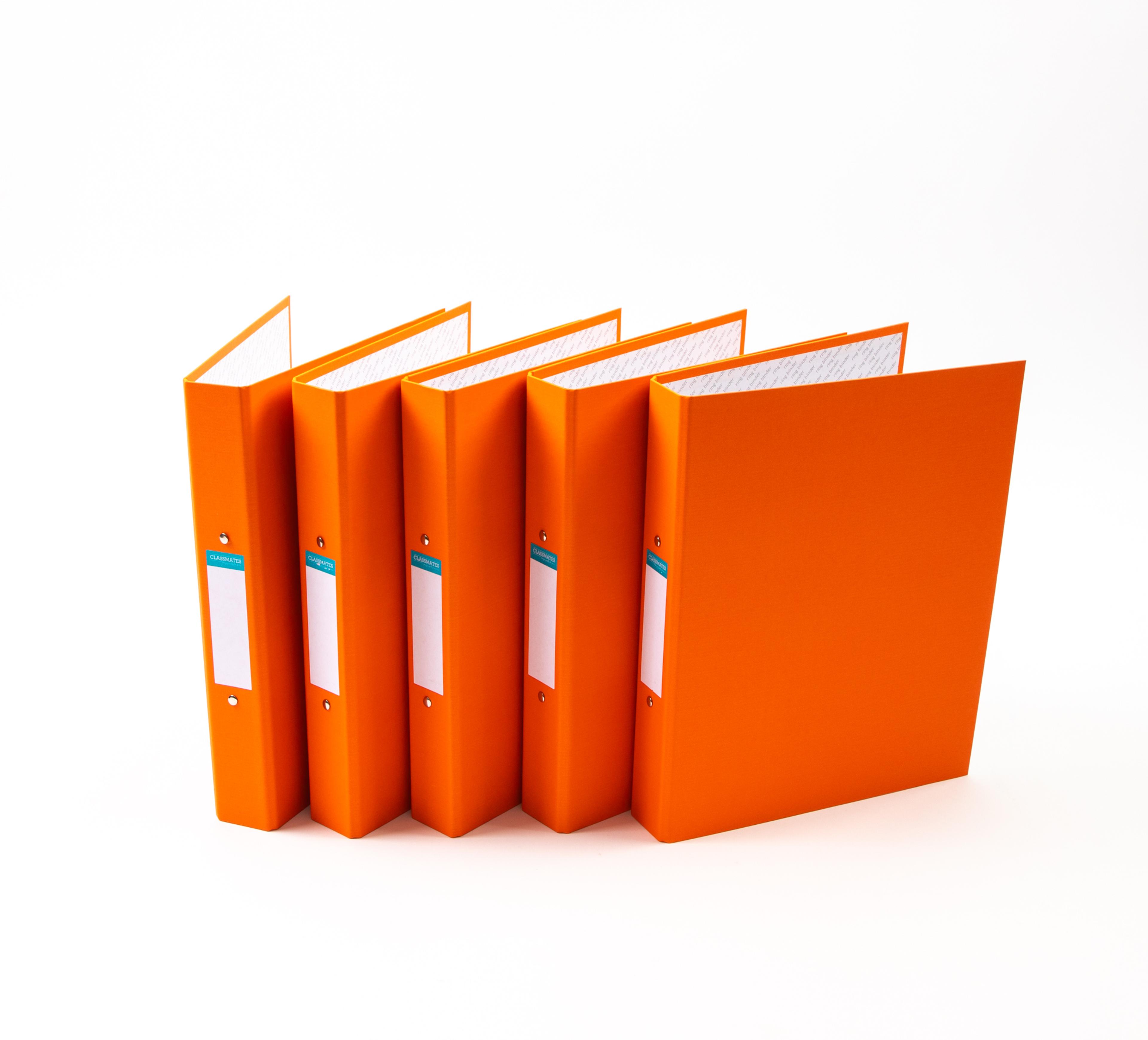 Classmates Ring Binder - A4 - Orange - Pack of 10