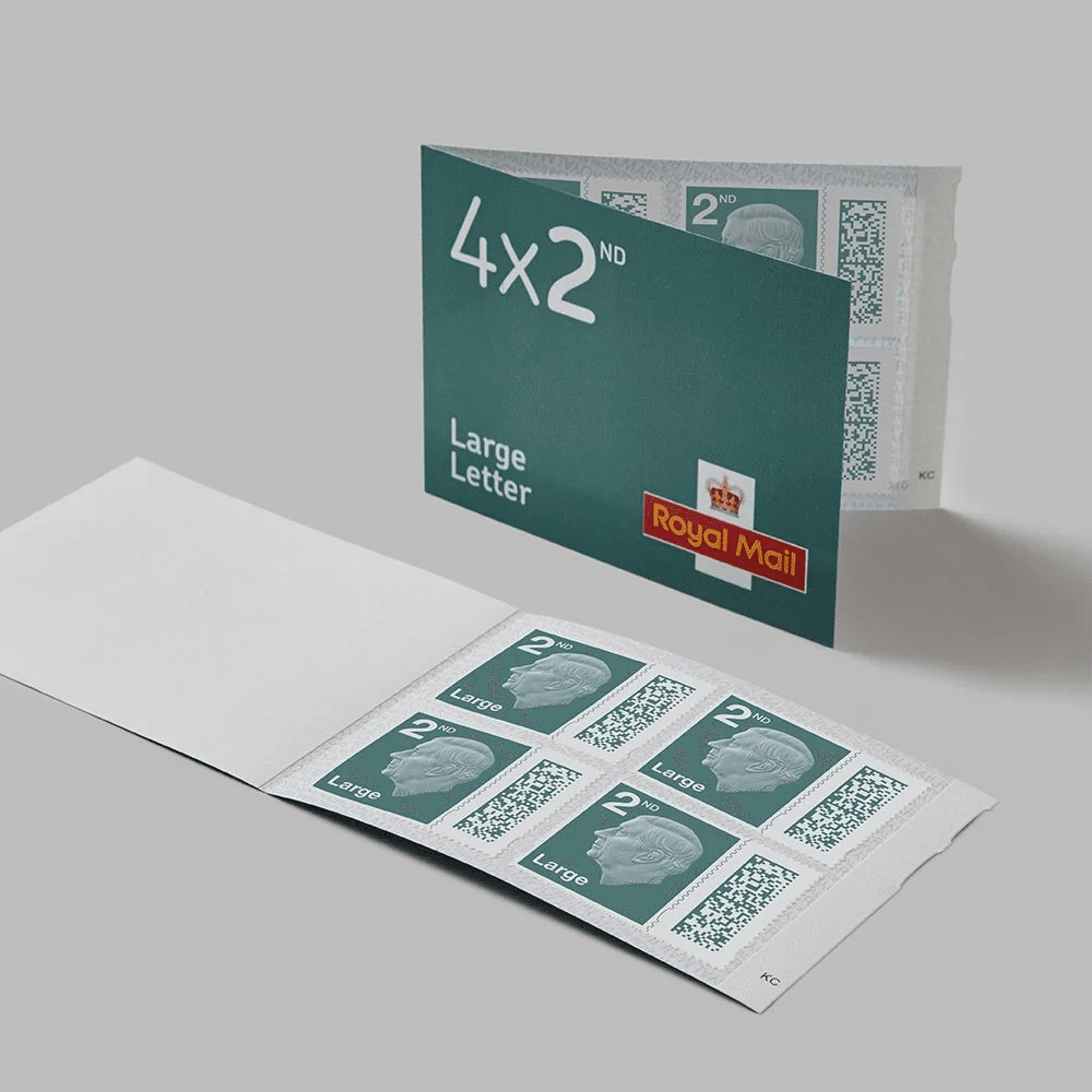 Royal Mail 2nd Class Large Letter Stamp Book of 4