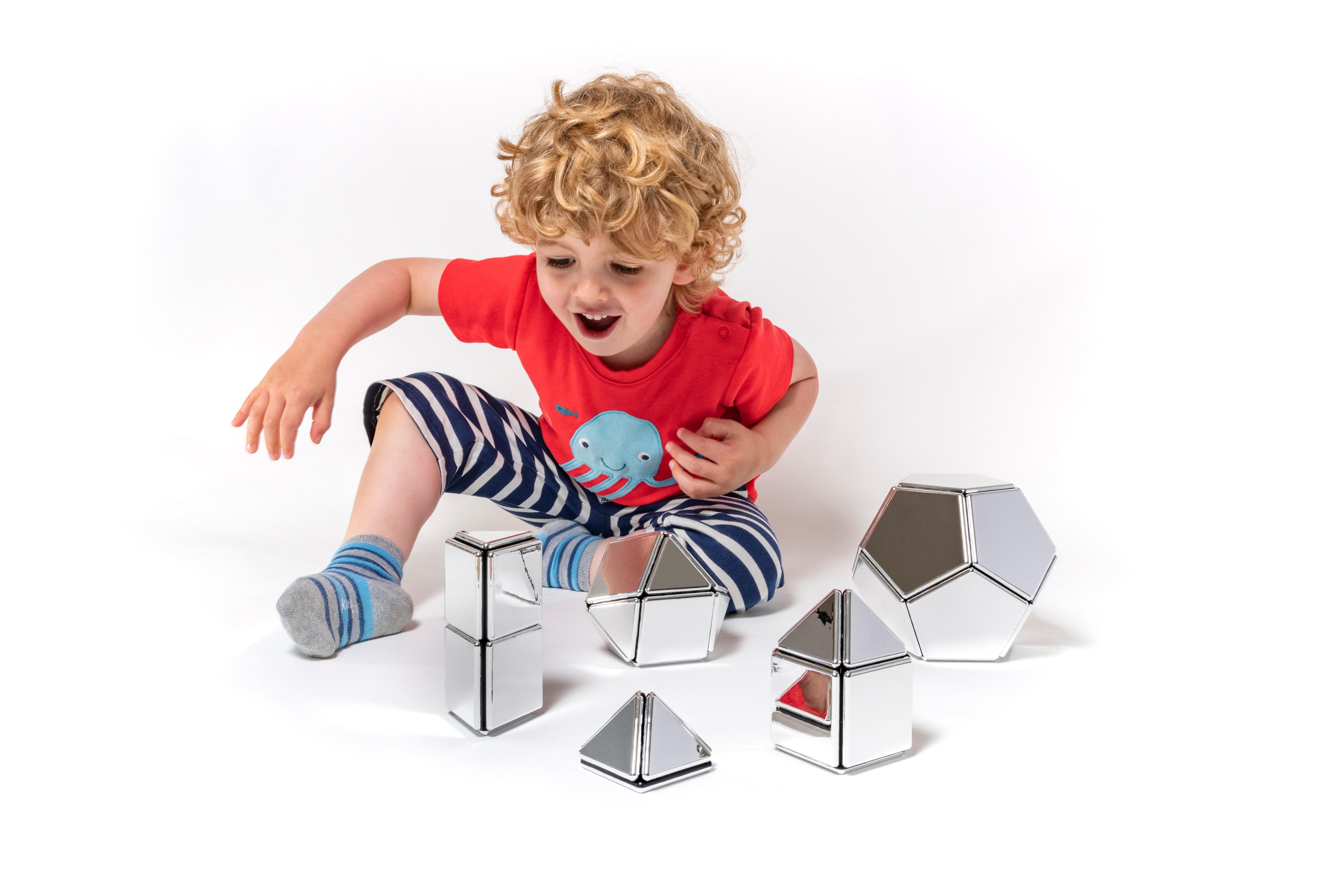 Polydron Mirrored Magnetic Set - 48 Pieces
