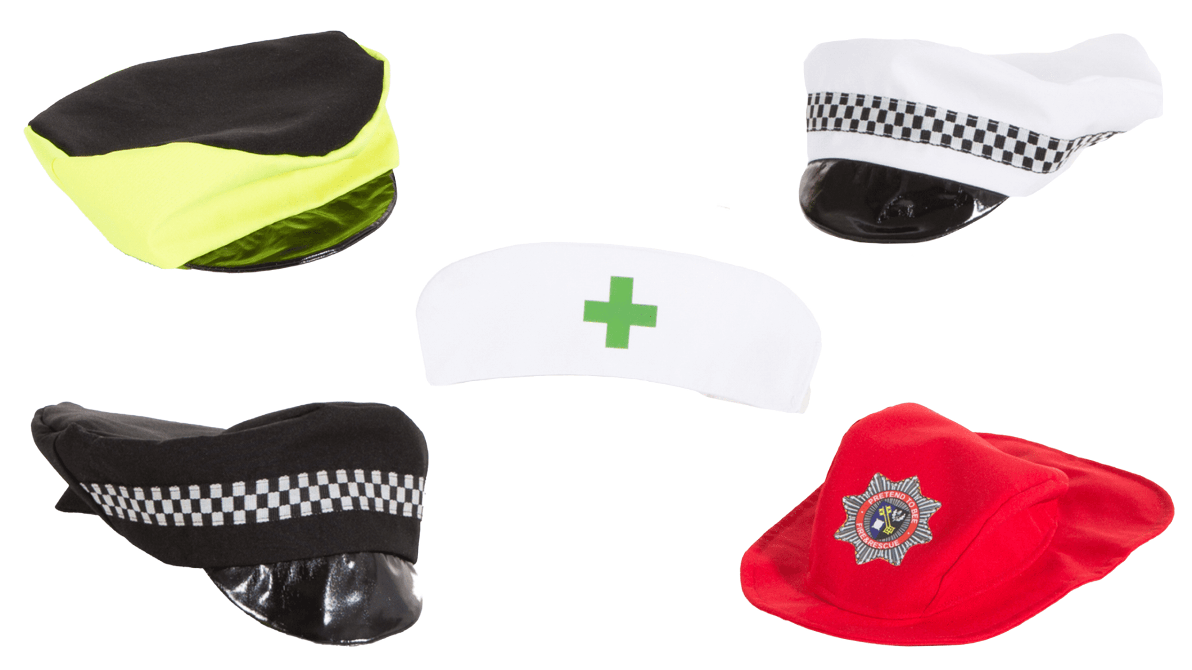 Pretend to Bee Occupational Hats Set - Pack of 5