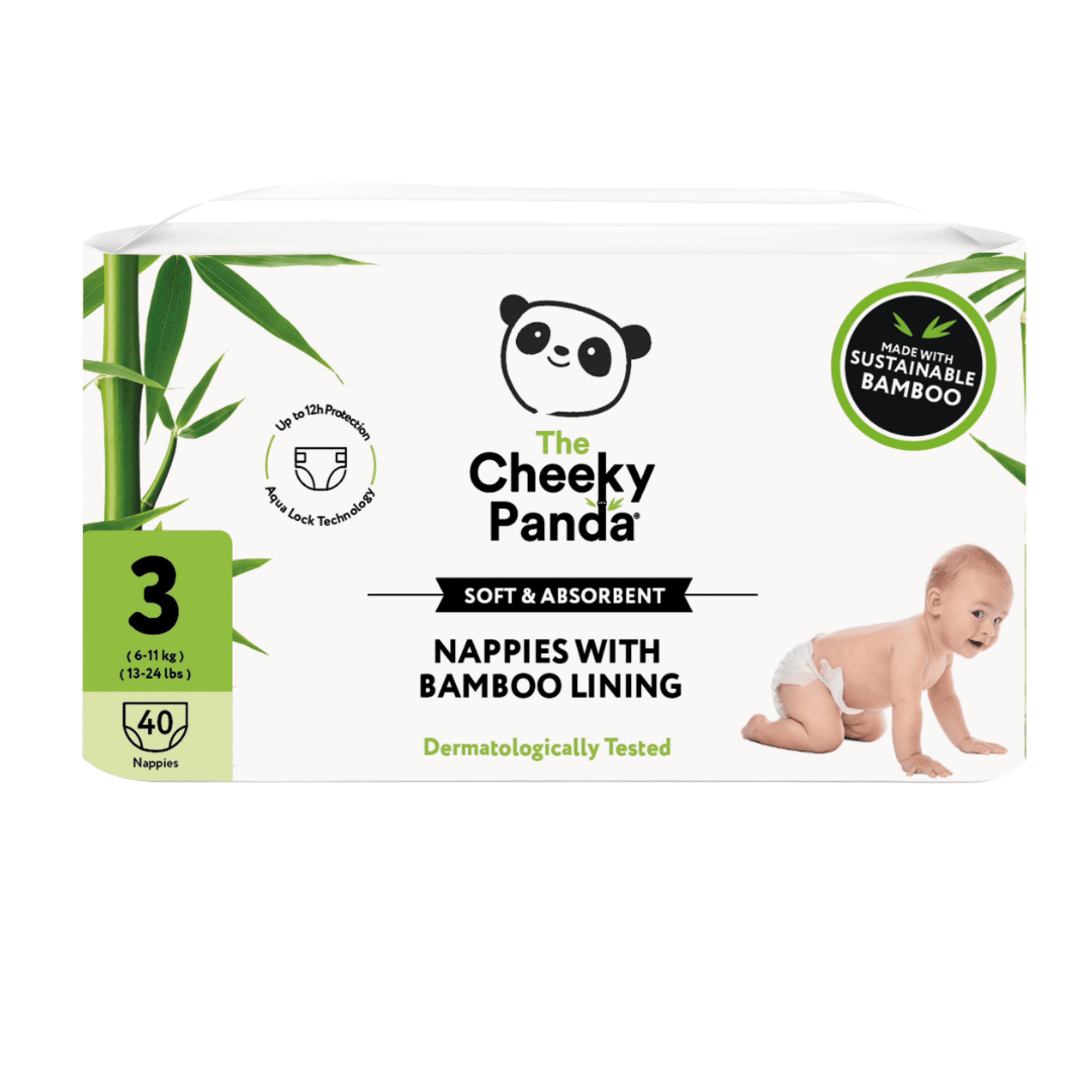 Cheeky Panda Nappies Size 3 - Pack of 40
