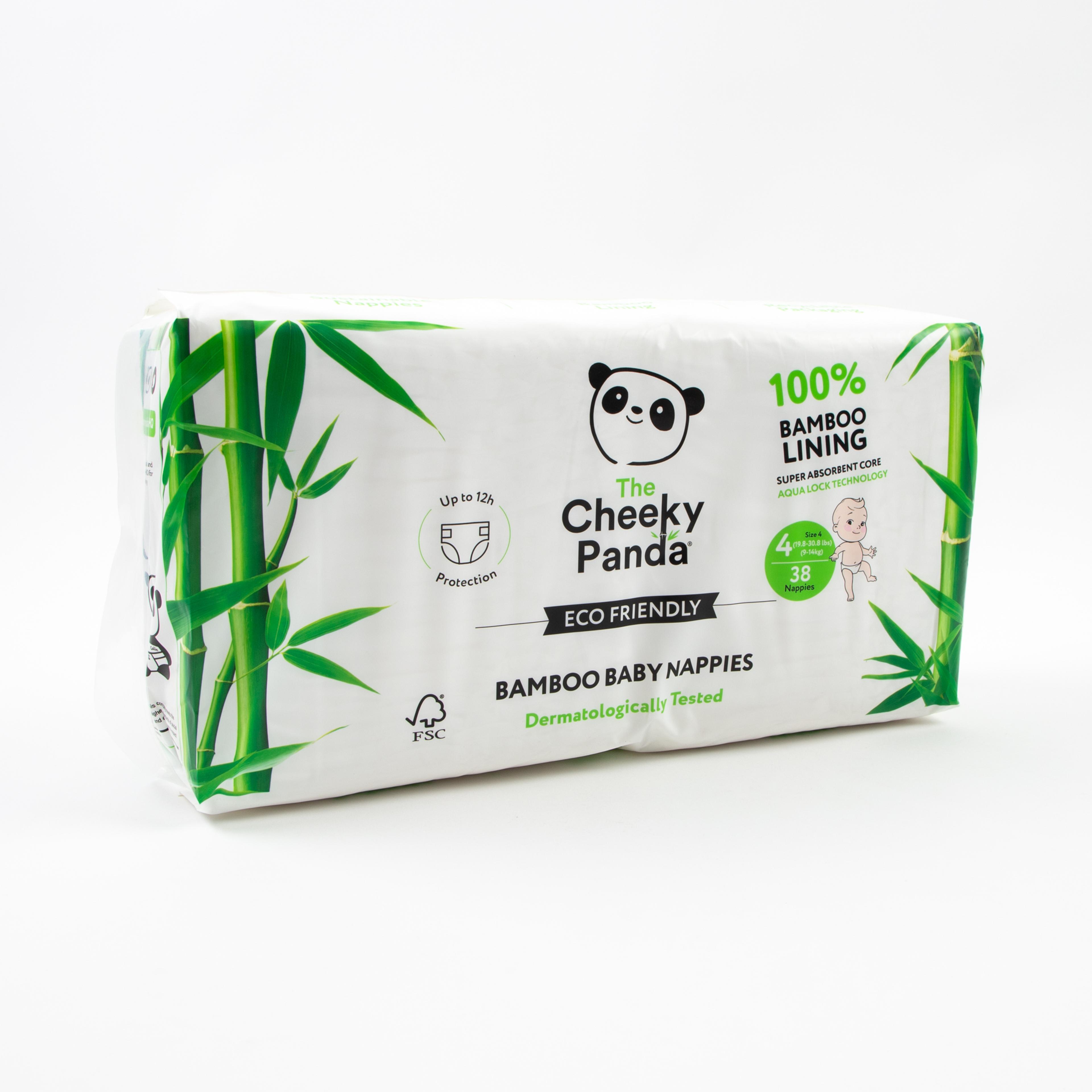 Cheeky Panda Nappies Size 4 - Pack of 34