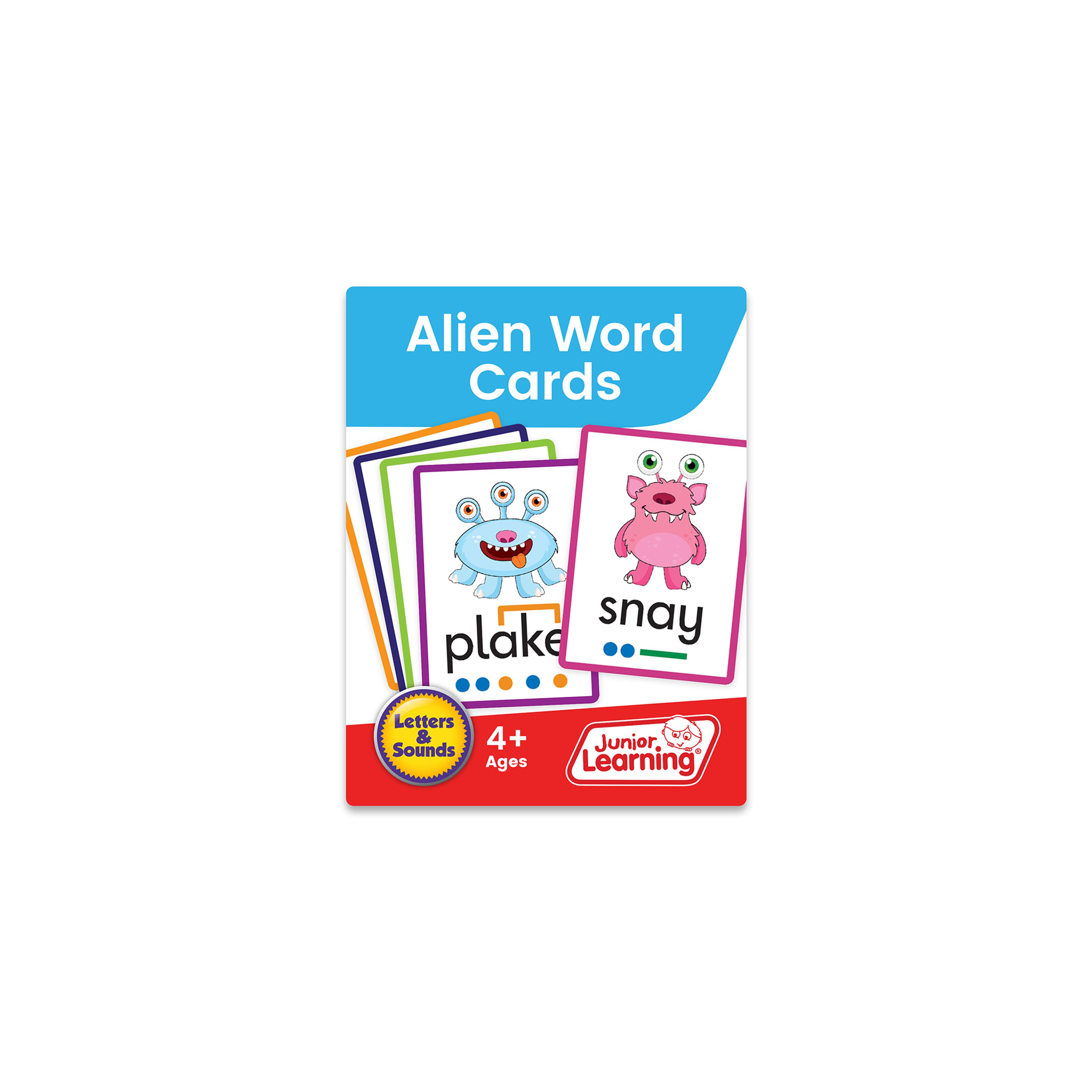 Junior Learning Alien Word Cards