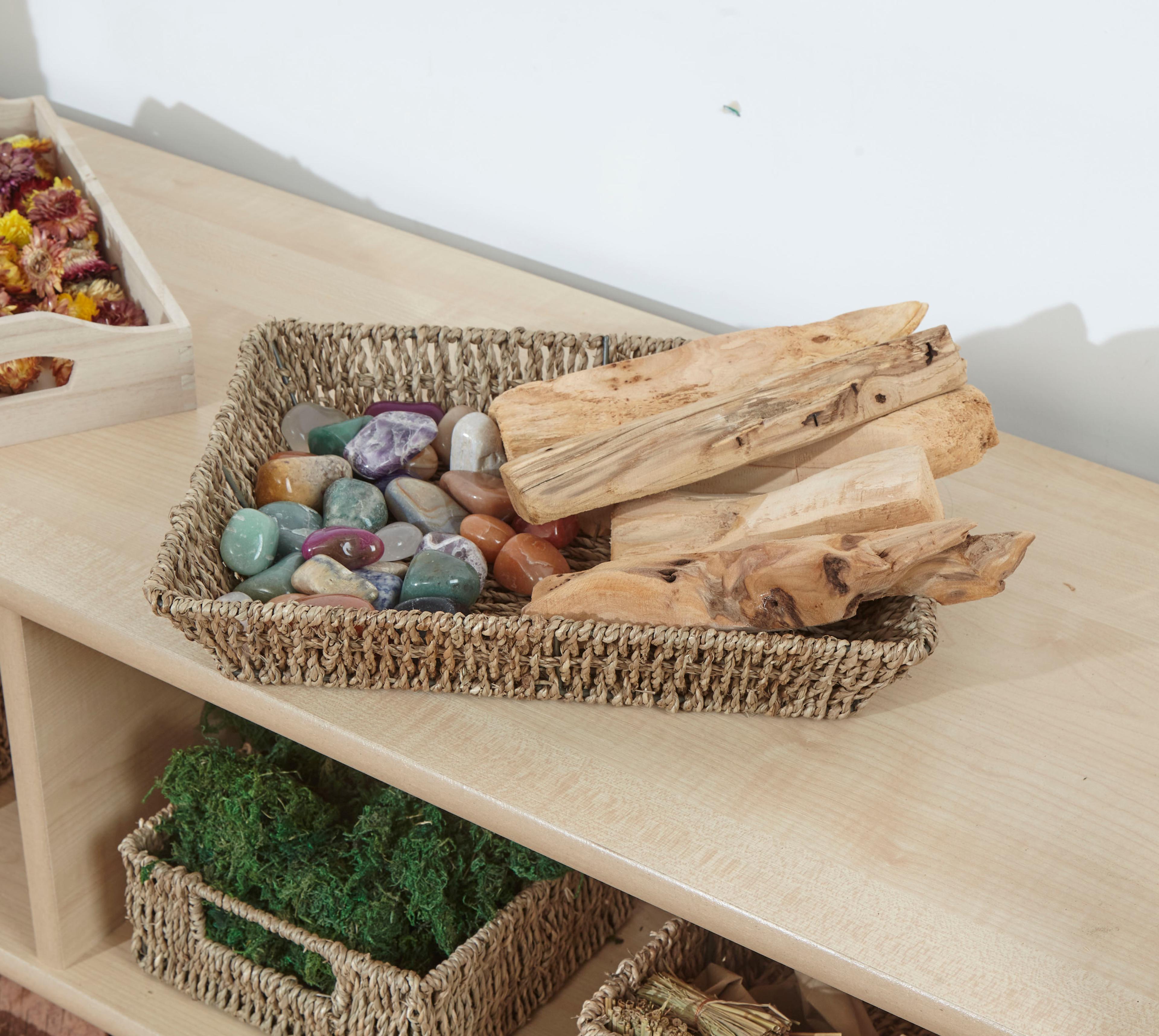 JVL Homeware Solutions Seagrass Rectangular Storage Tray