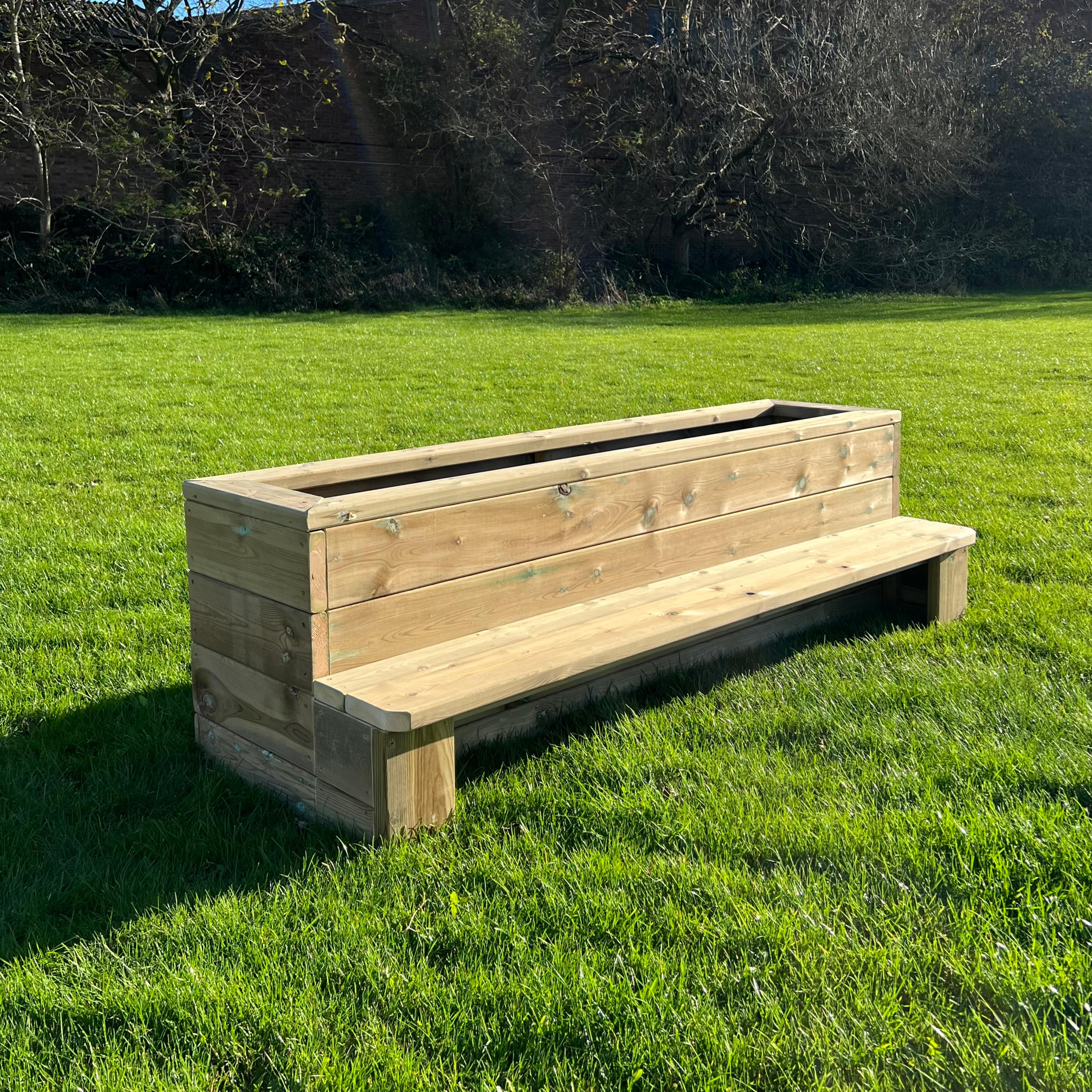 NEWBY LEISURE Outdoor Bench Planter 
