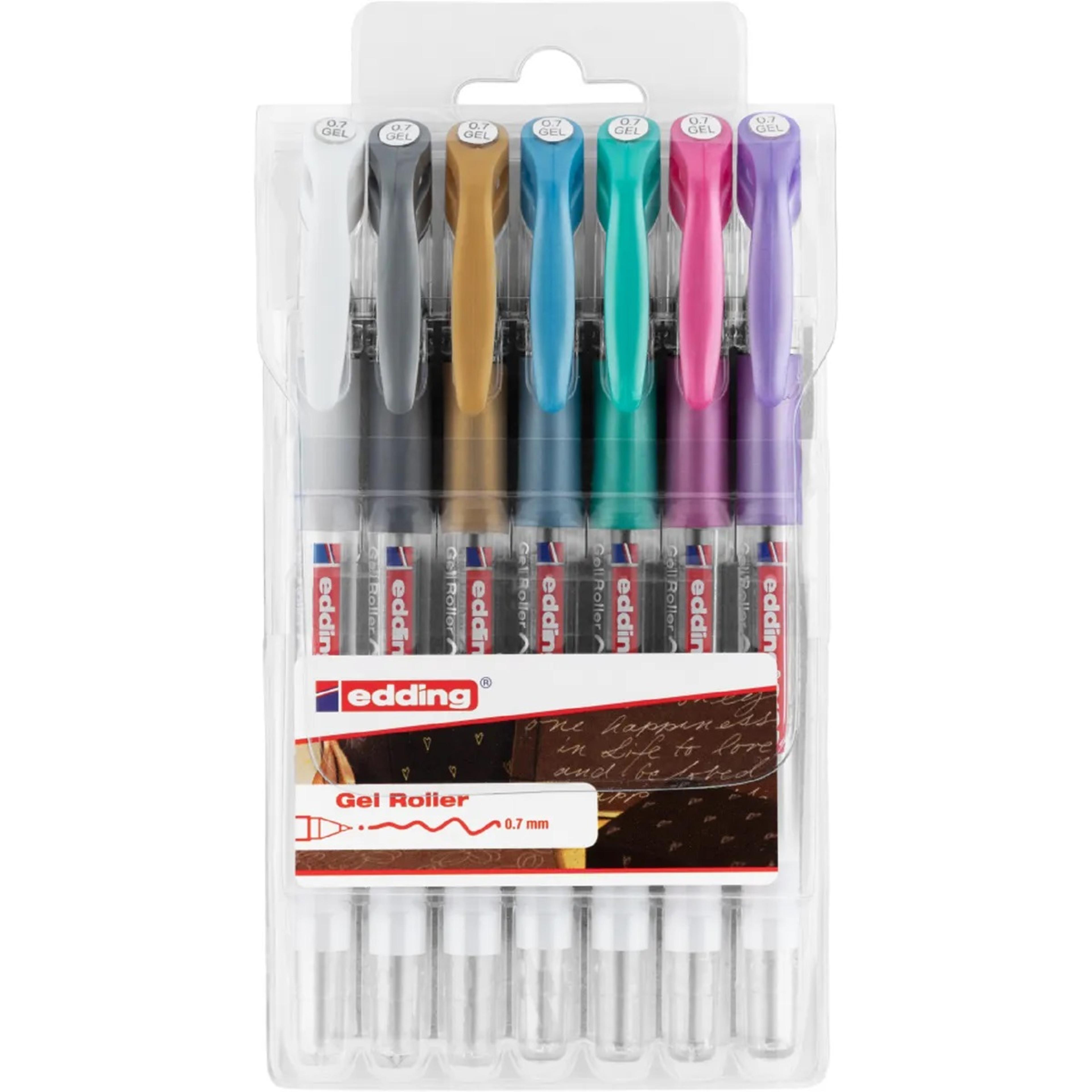 edding 2185 Crystaljelly - Metallic Assorted - Pack of 7
