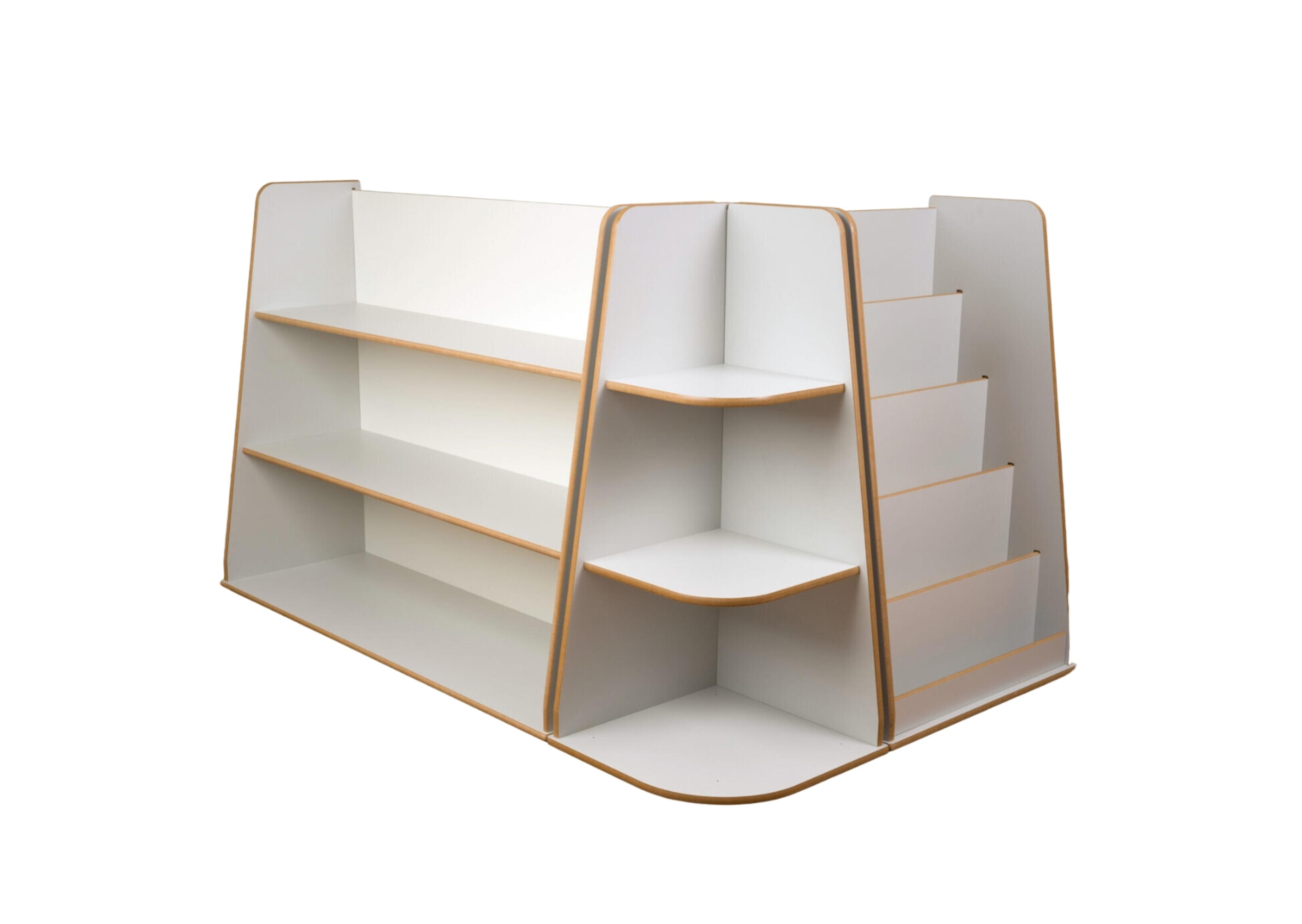 Shelving Unit Three Piece Corner Set