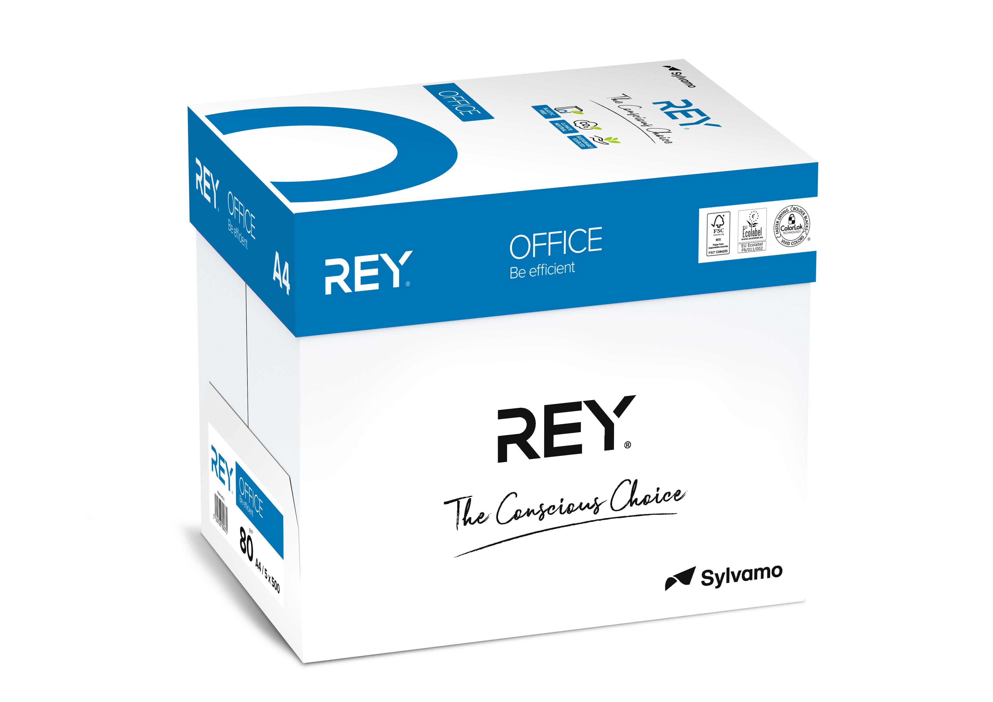 REY Office Paper(80gsm) - A4 - Pack of 2500