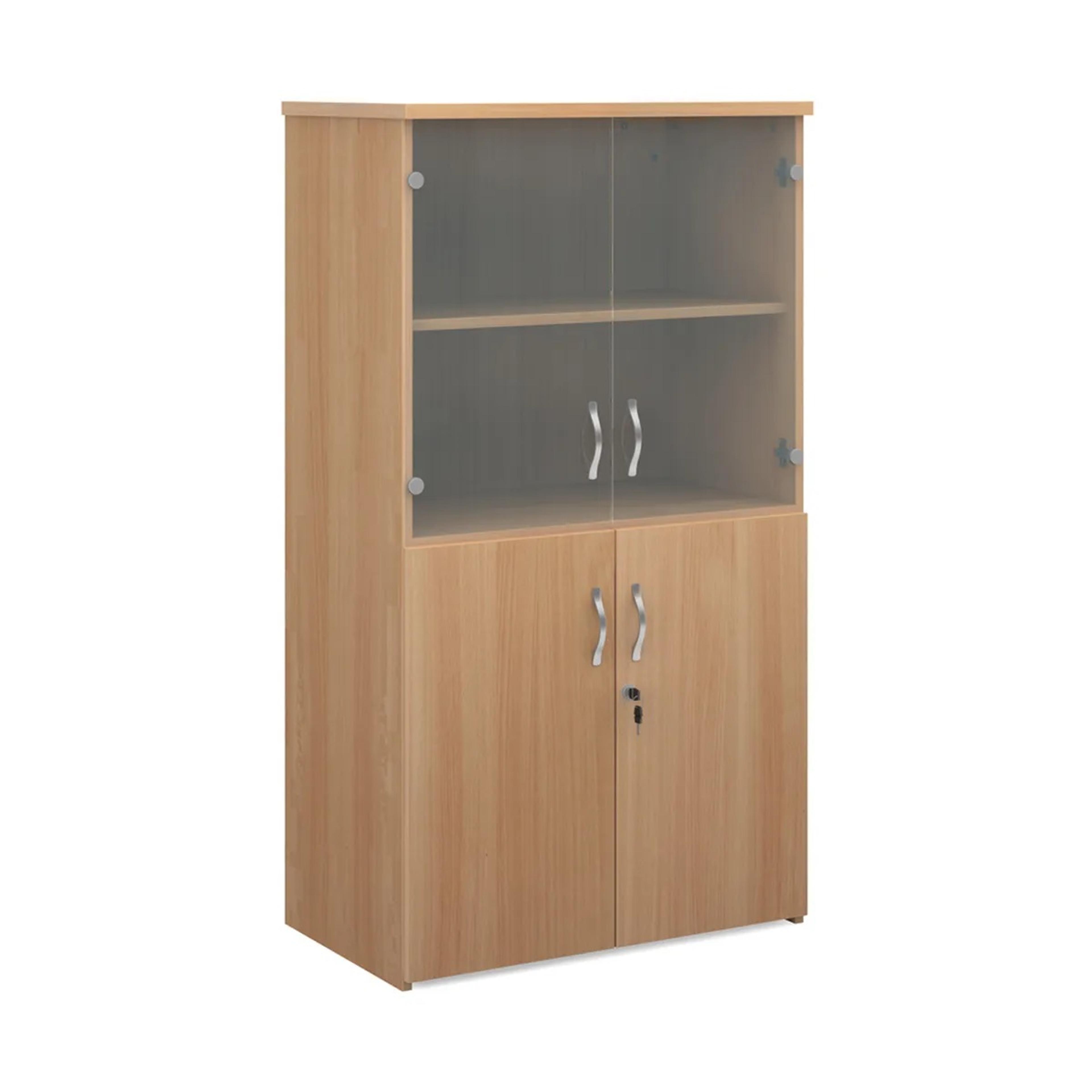 2 Door Cupboard With Open Top - 140cm Height