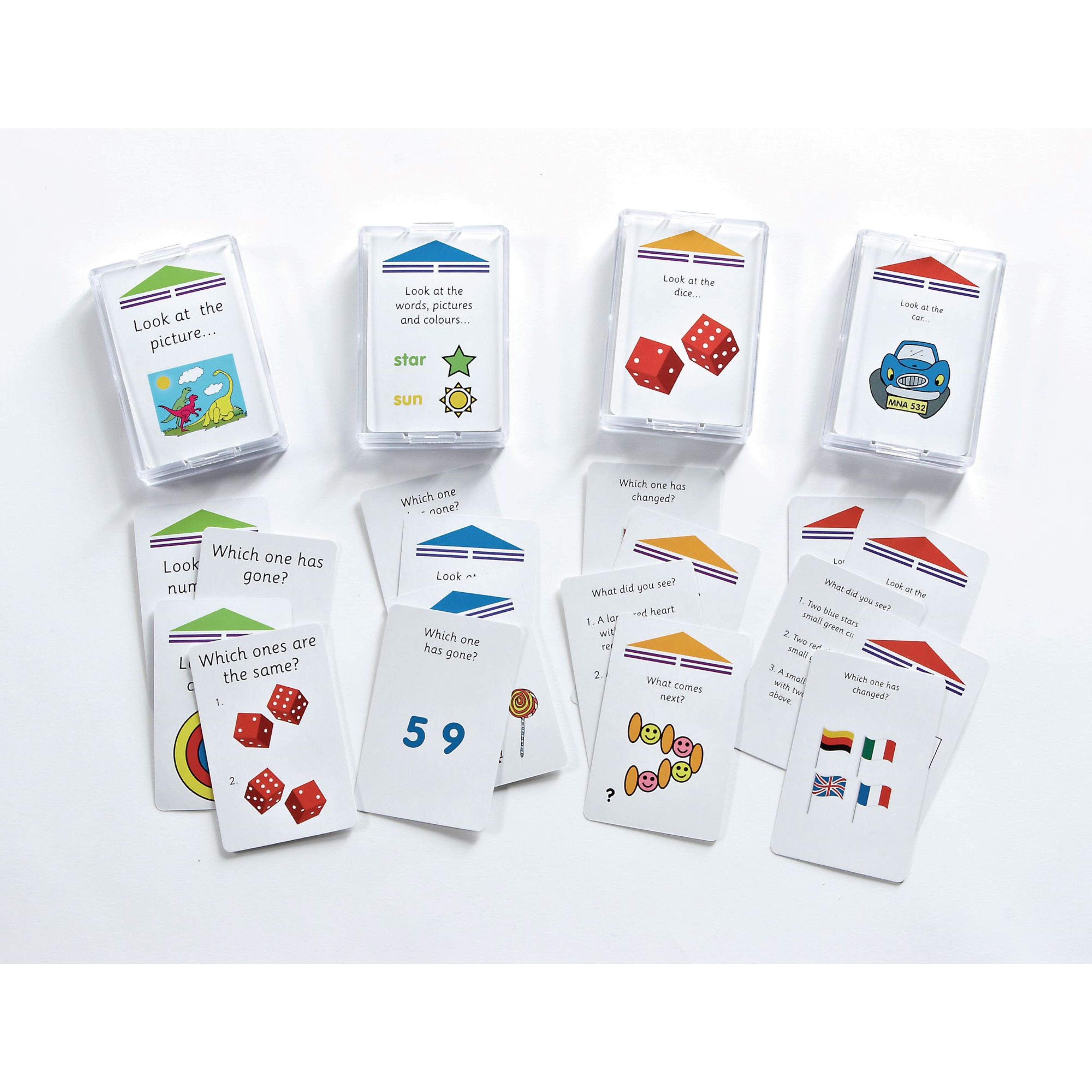 SMART KIDS Memory Skills Smart Chute Cards - Pack of 4
