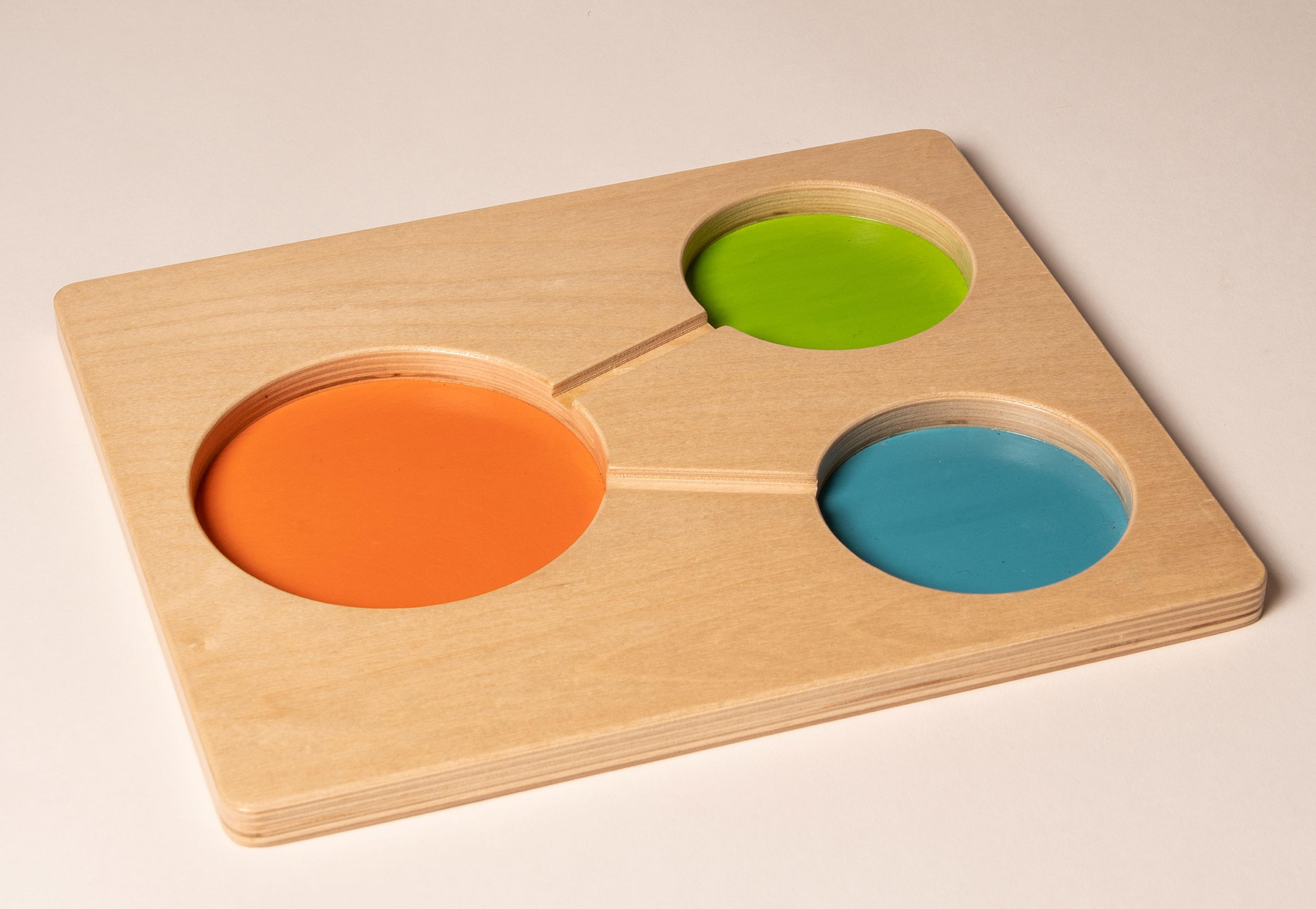 Learn Well Part, Part Whole Wooden Tray