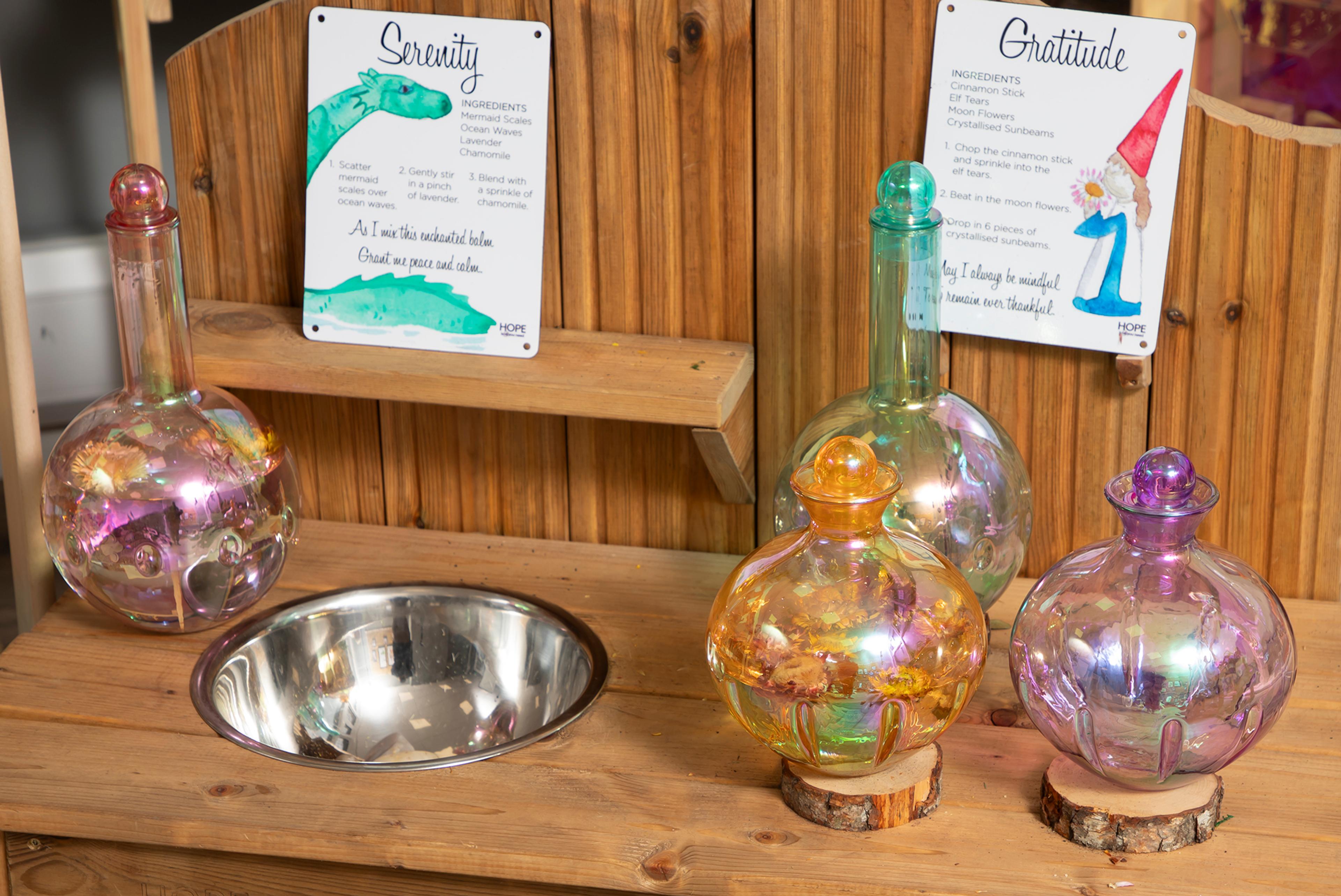 Large Luminous Potion Bottles from Hope Education  - Pack of 4