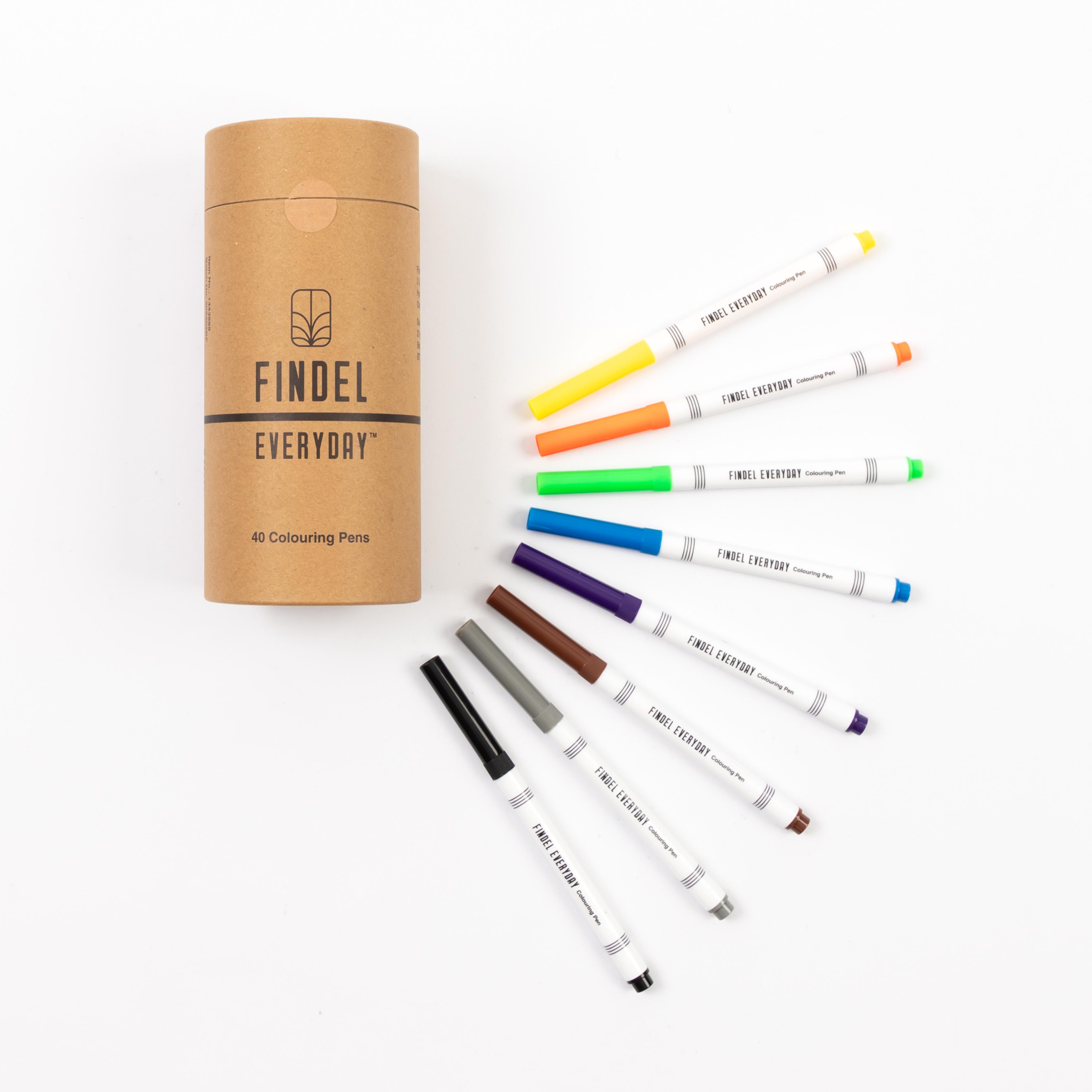 Findel Everyday Colouring Pens - Pack of 40