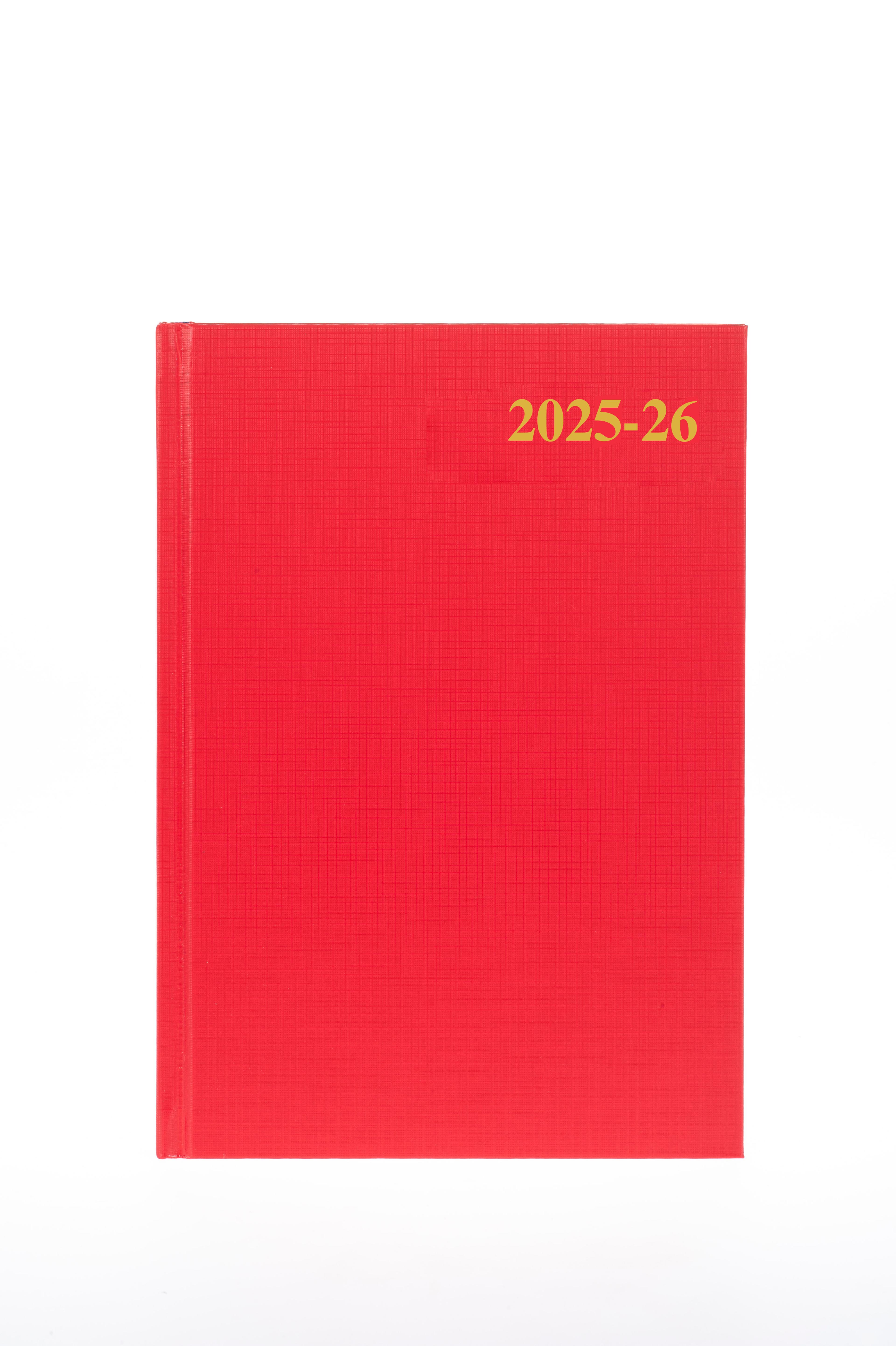 Classmates A5 Week to View Academic Diary - Red - 2025/2026 - Each