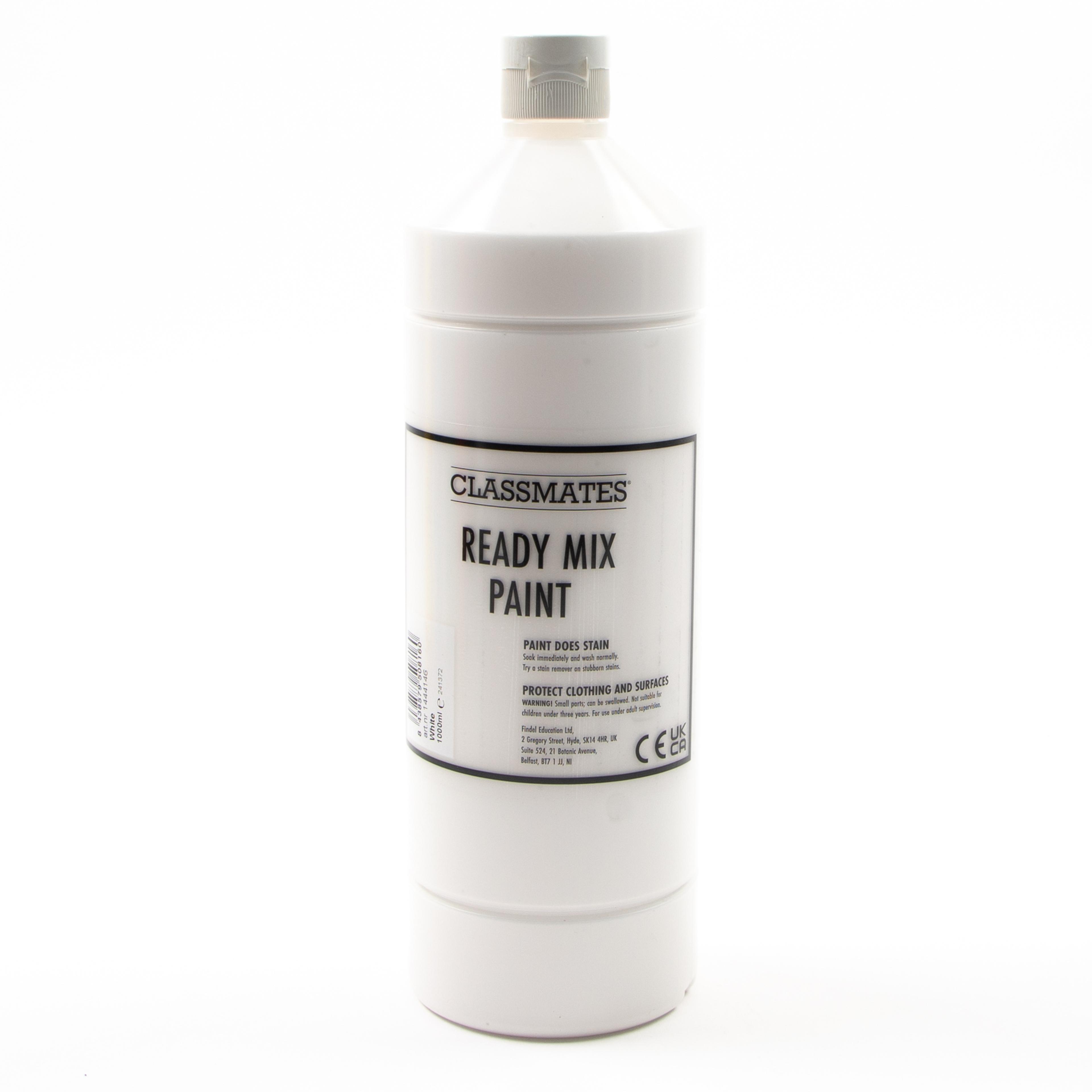Classmates Ready Mixed Paint - White - 1L