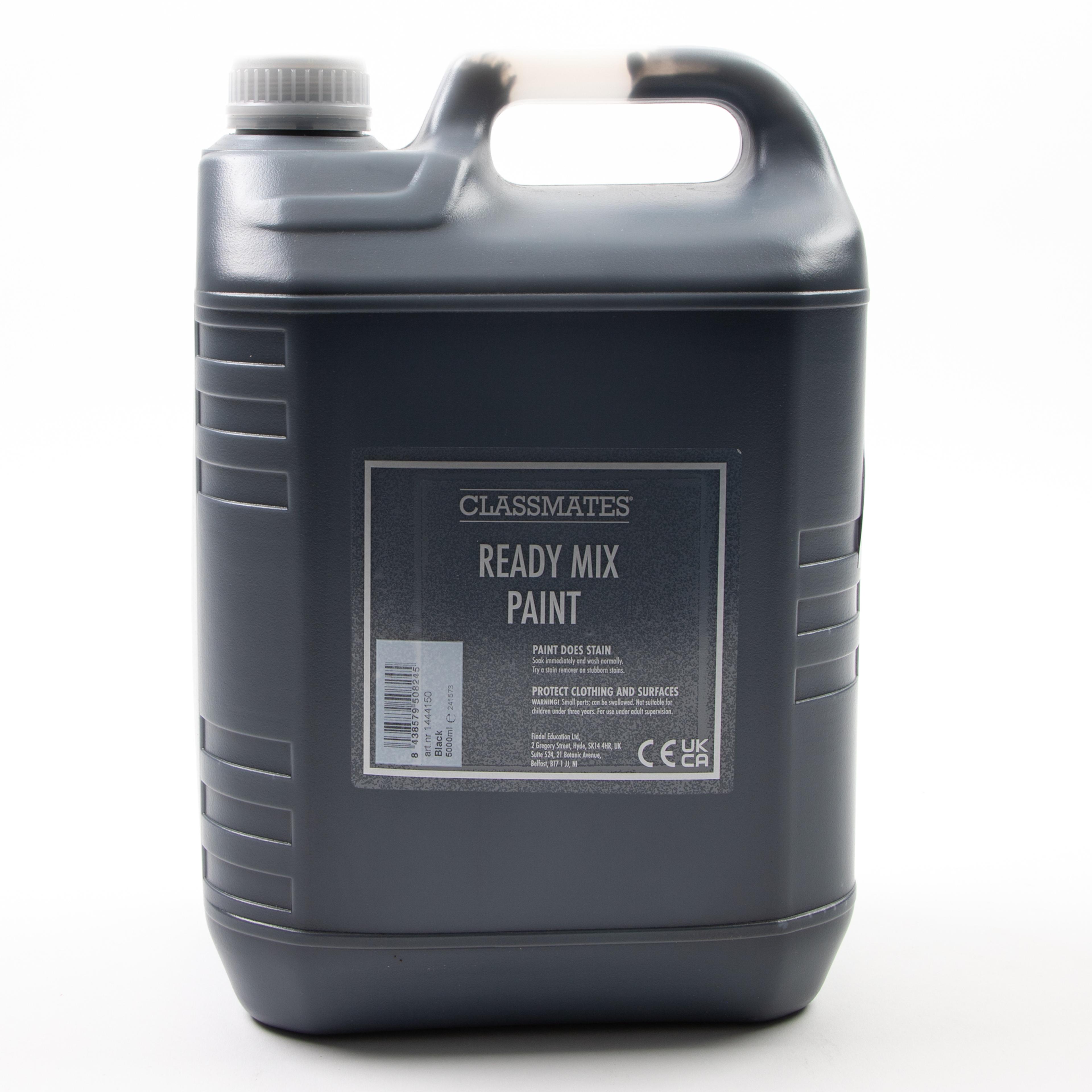 Classmates Ready Mixed Paint - Black - 5L