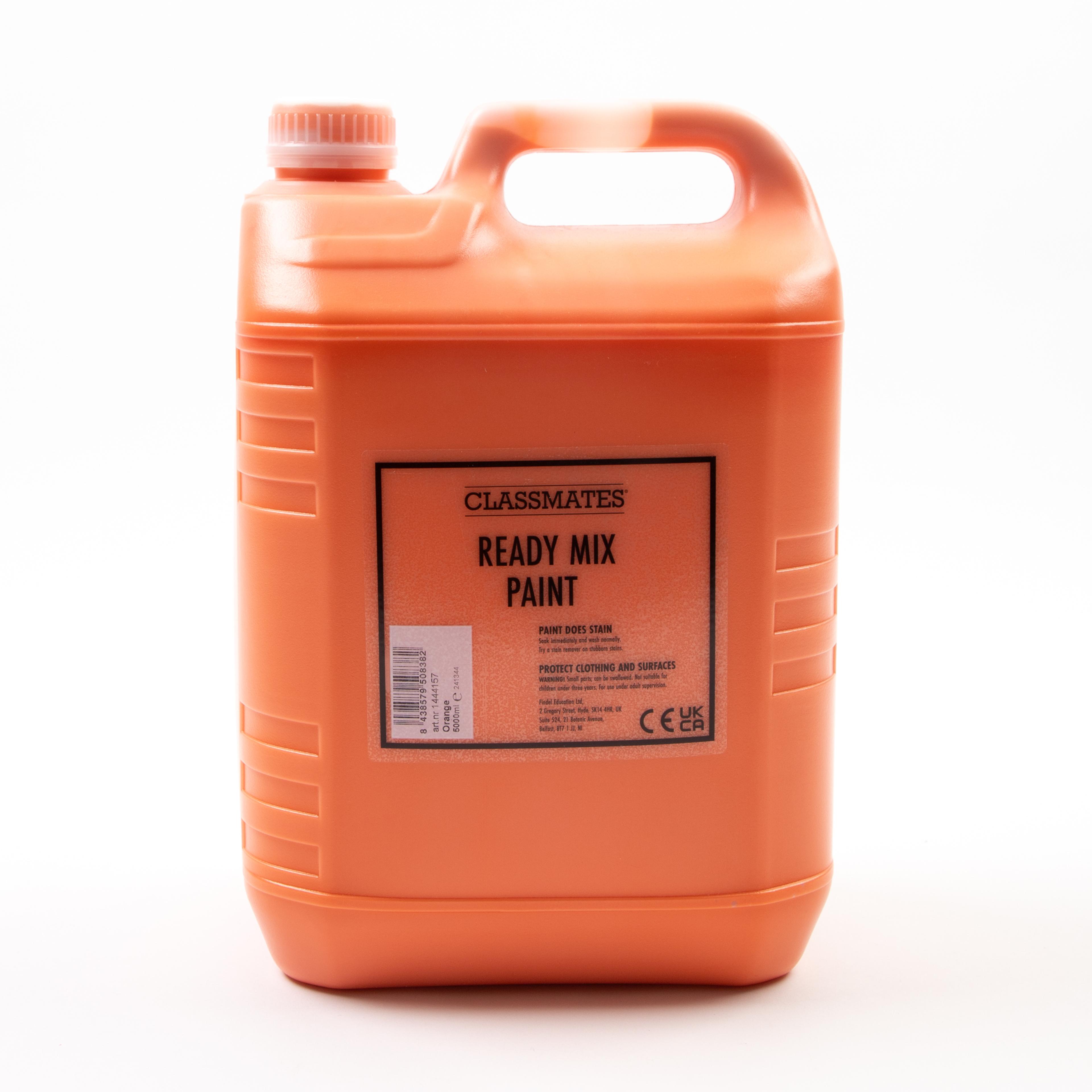 Classmates Ready Mixed Paint - Orange - 5L