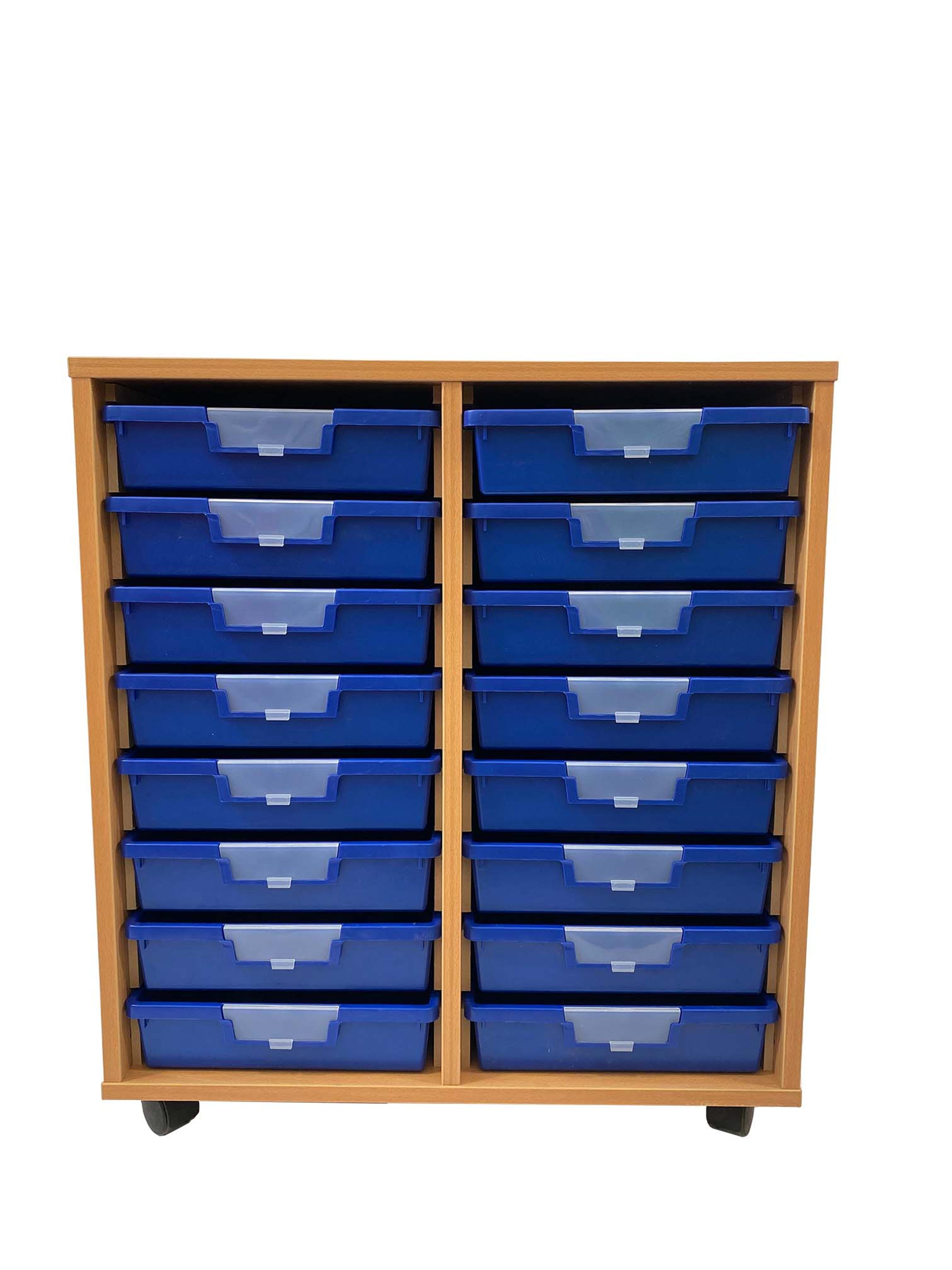Findel Everyday Double Column with 16 Blue Trays