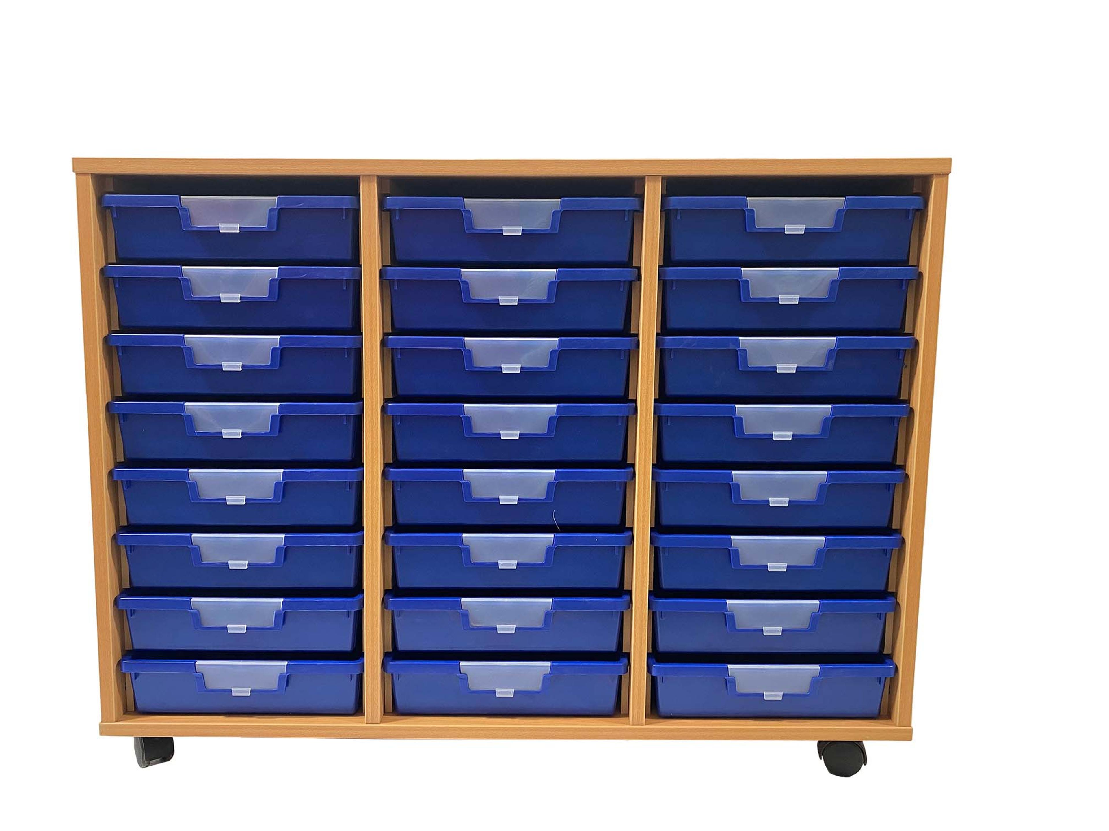 Findel Everyday Triple Column with 24 Blue Trays