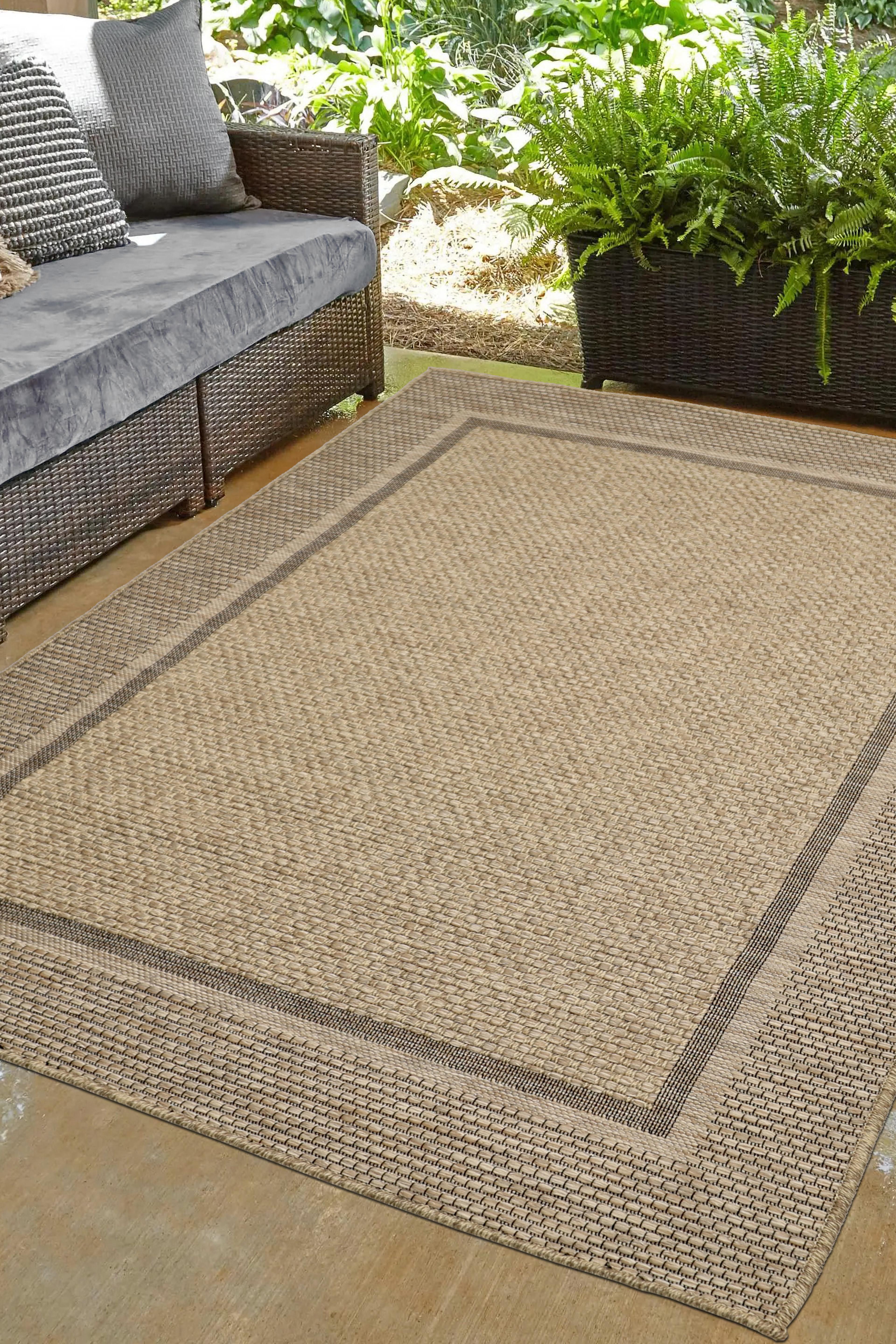 Natural Summer Indoor / Outdoor Flatweave Rug - Large