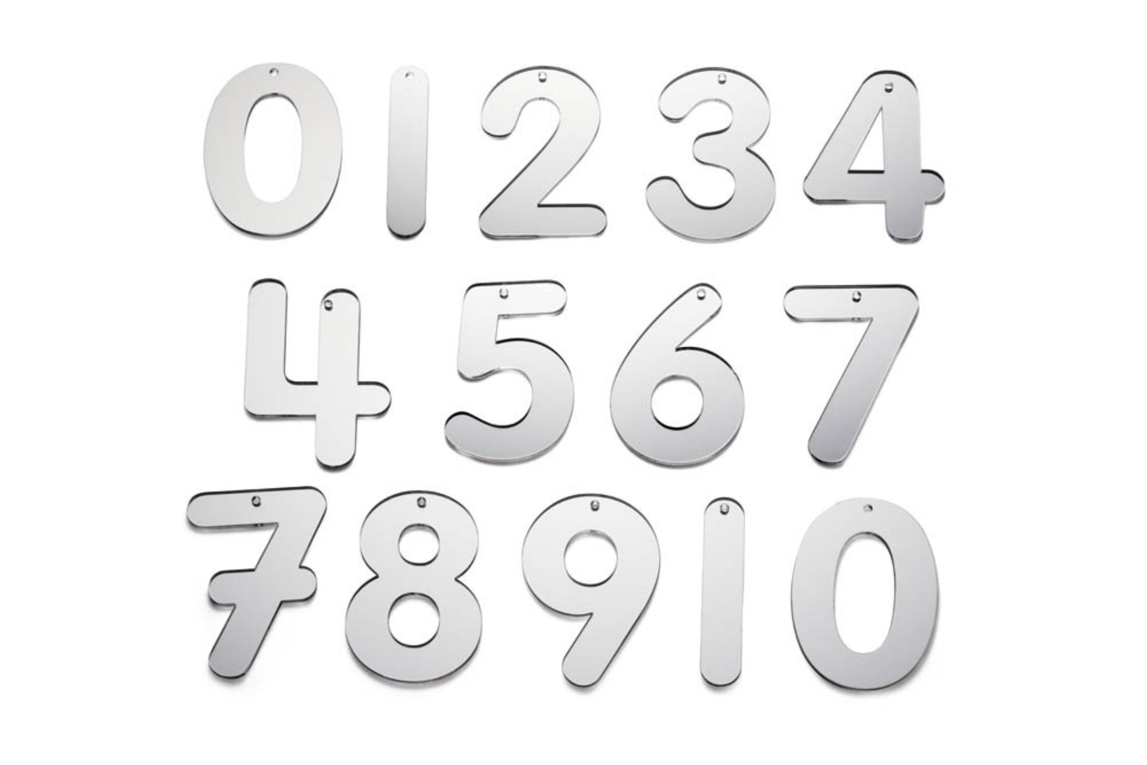 Commotion Mirror Numbers 0-9 - Small - Pack of 14