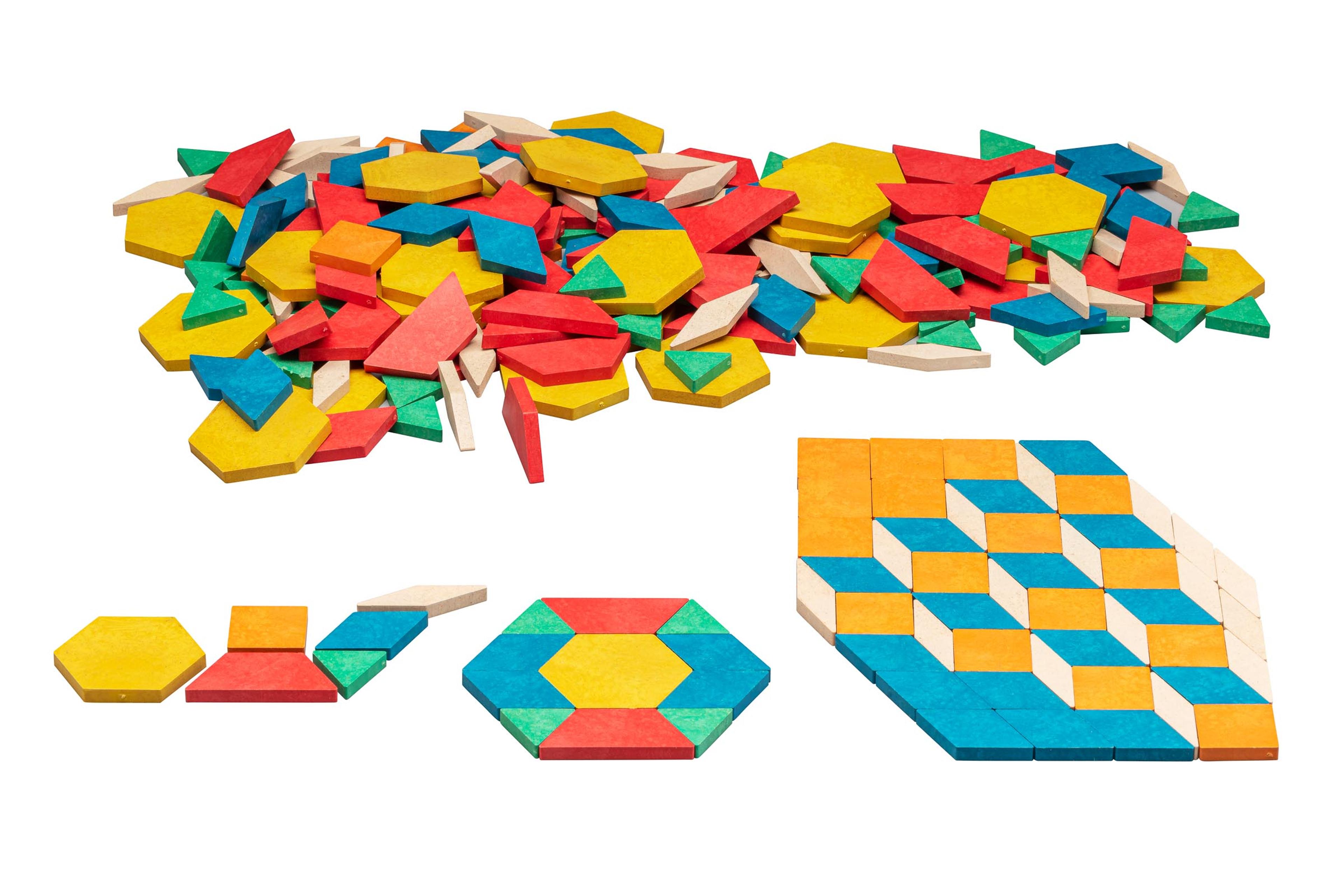 Pattern Blocks 250 Pieces – RE-Wood