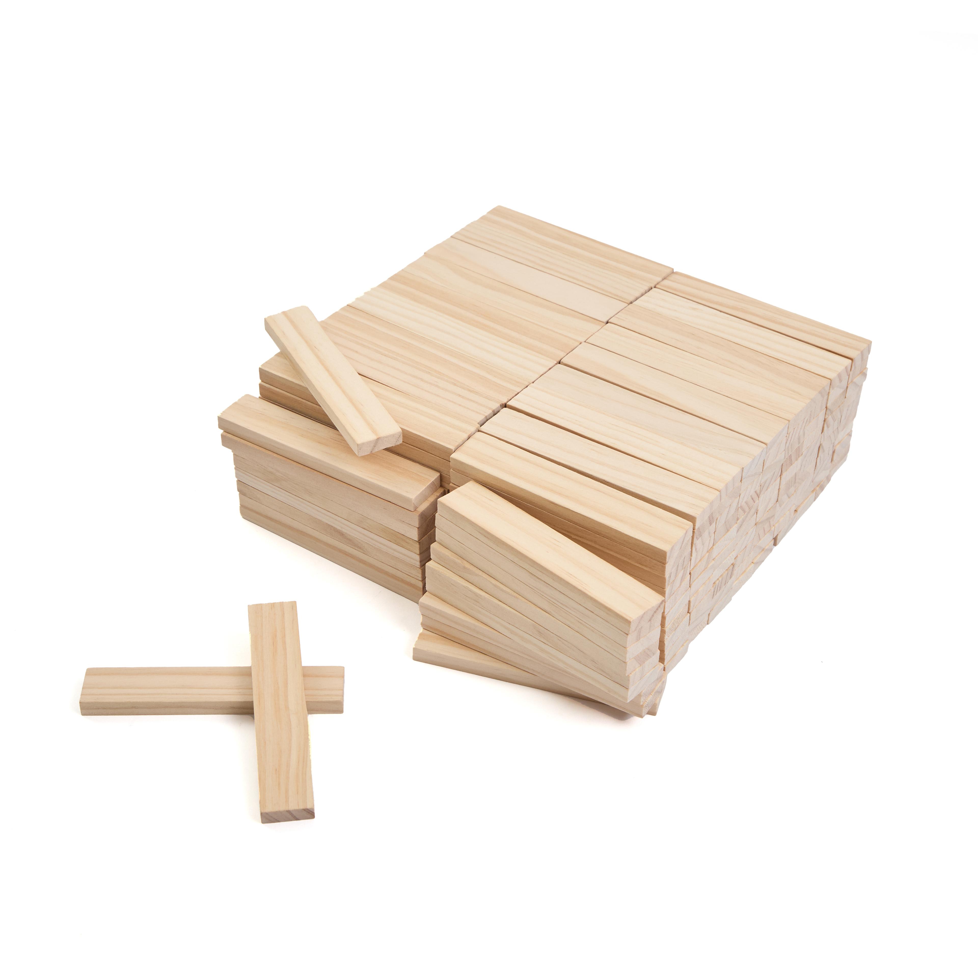 Wooden Building Planks Natural from Hope Education - Pack 200