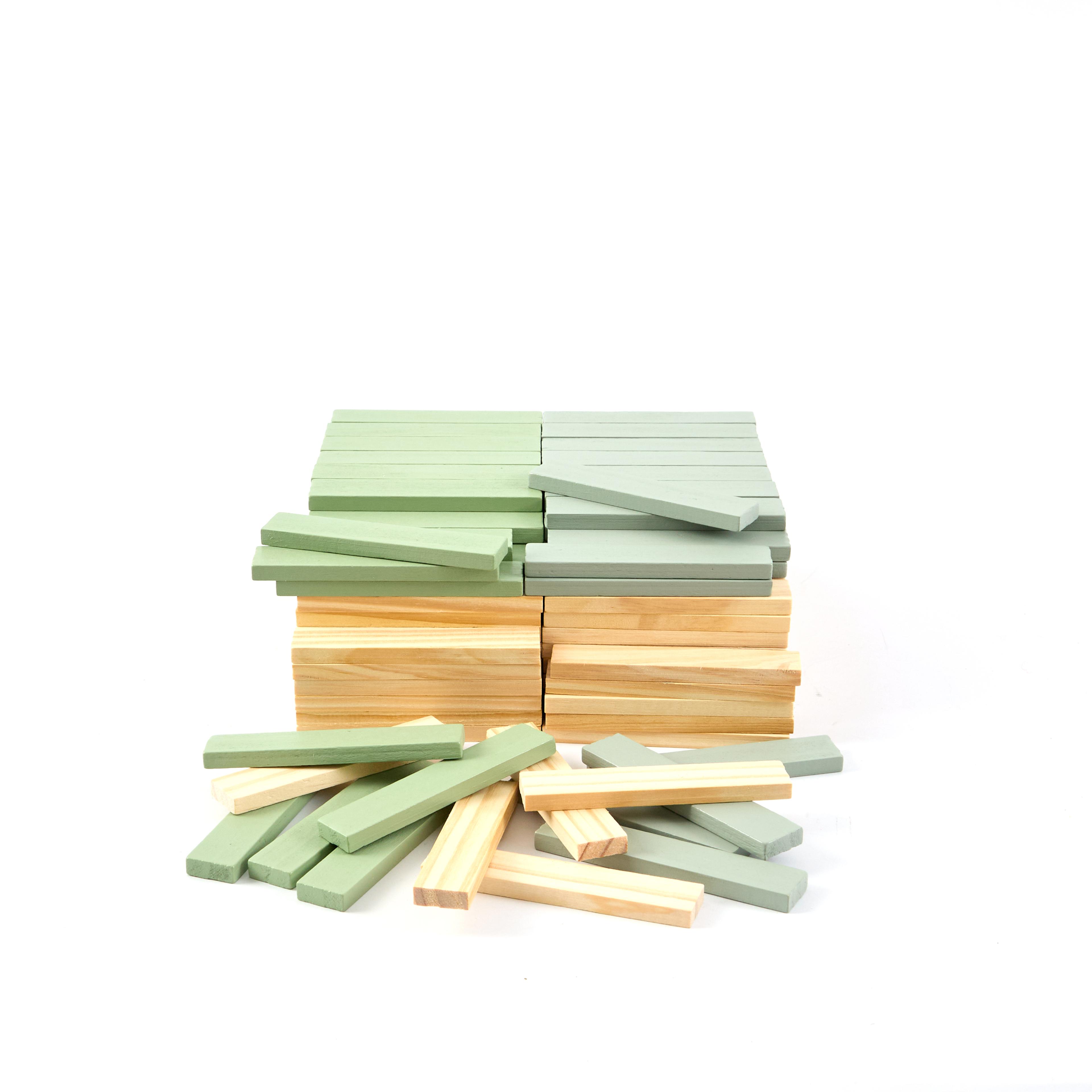 Coloured Wooden Planks from Hope Education - Pack 220