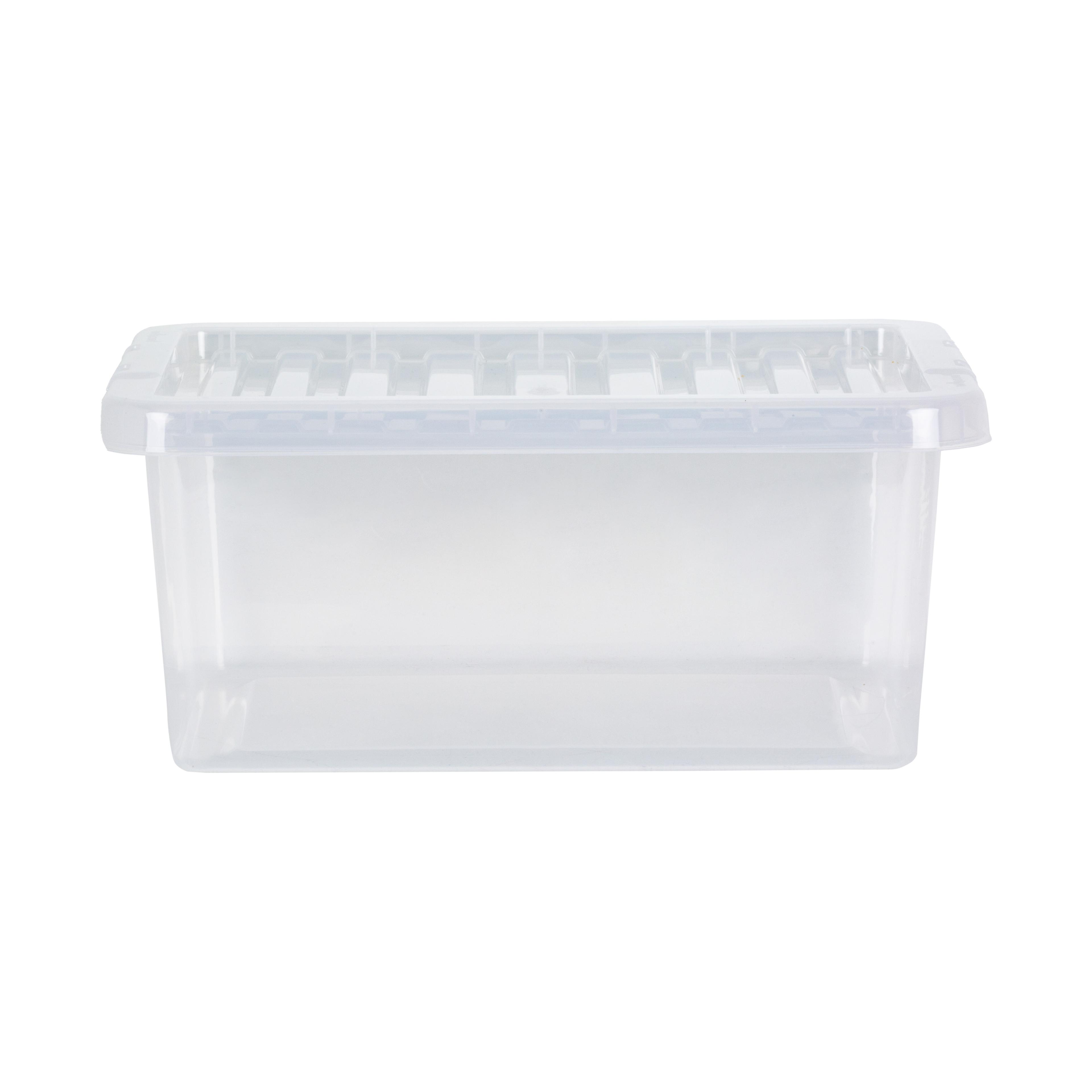 14 Litre Crystal Box and Lid - Clear