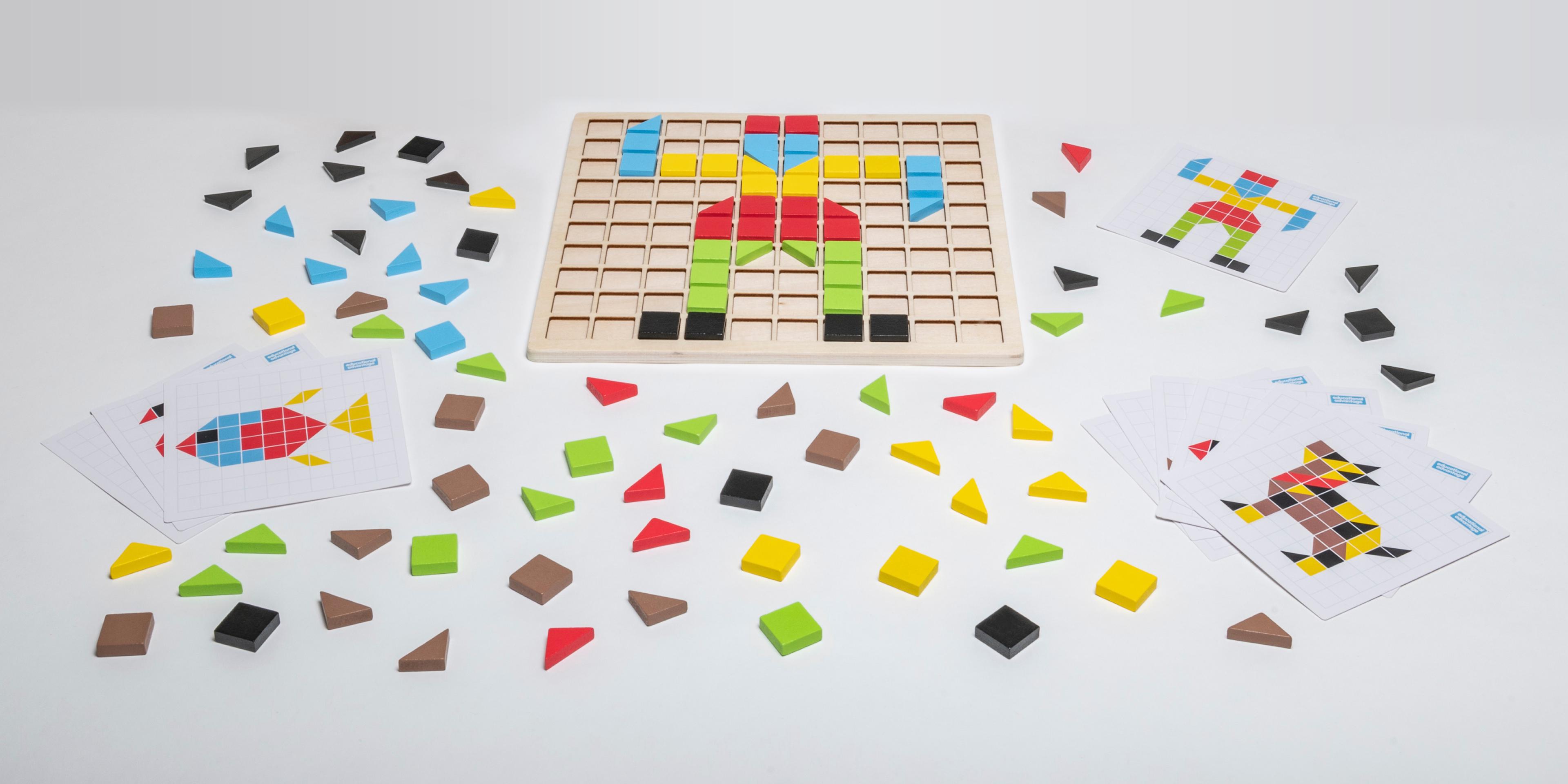 Educational Advantage Wooden Mosaic Set